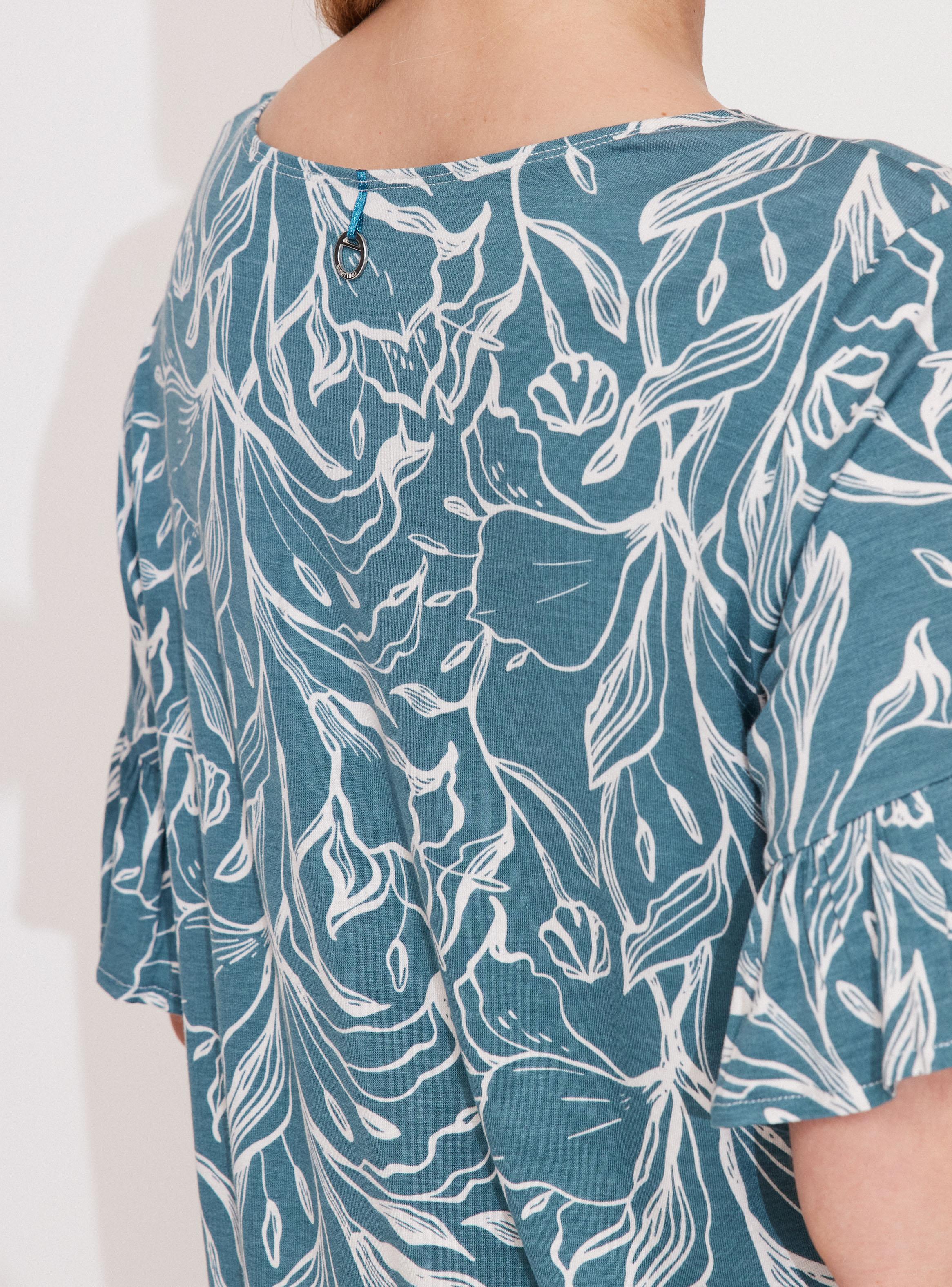 Polera Full Estampada con Manga de Vuelo-3