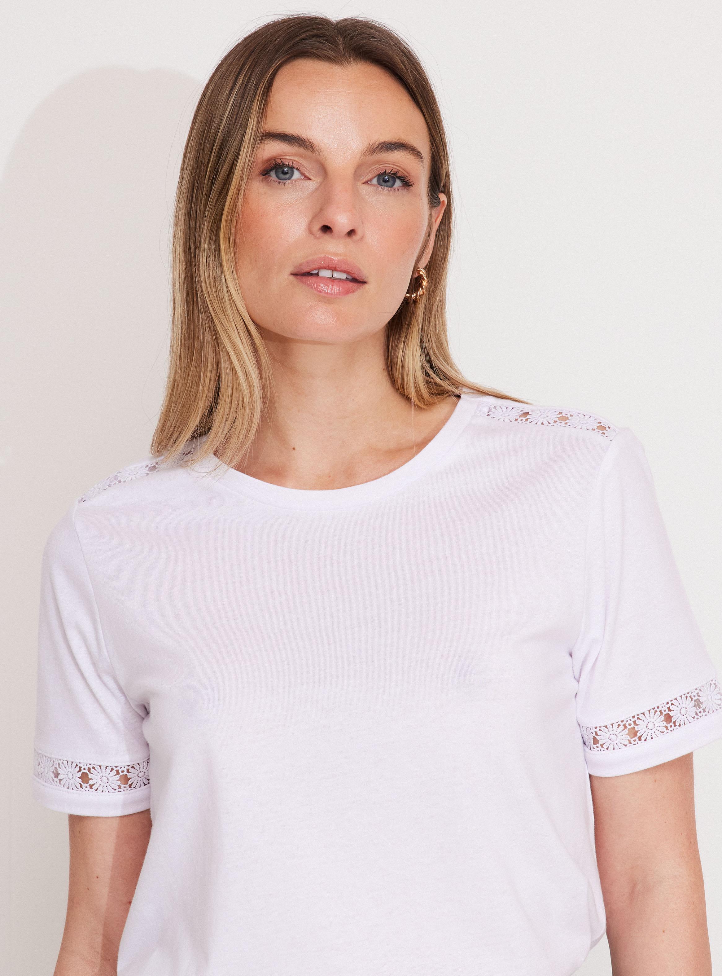 Polera Básica con Detalle de Cinta en Escote y Mangas-2