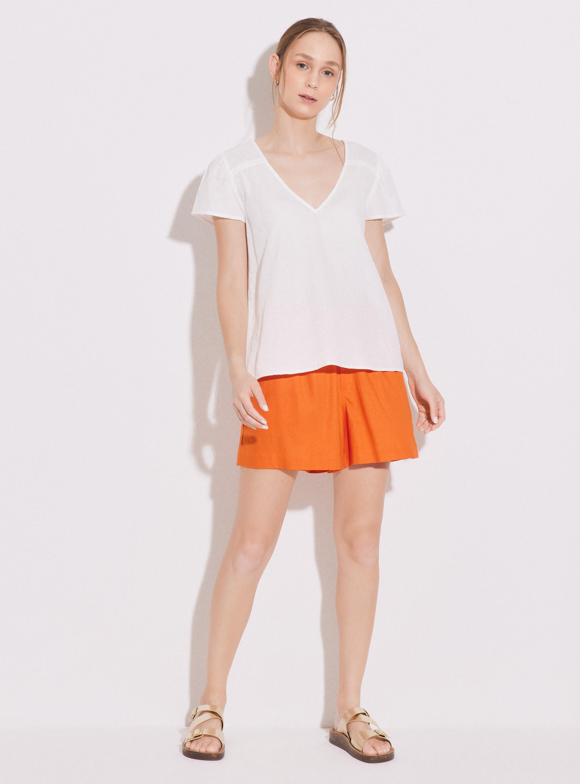 Blusa Manga Corta Globo-4
