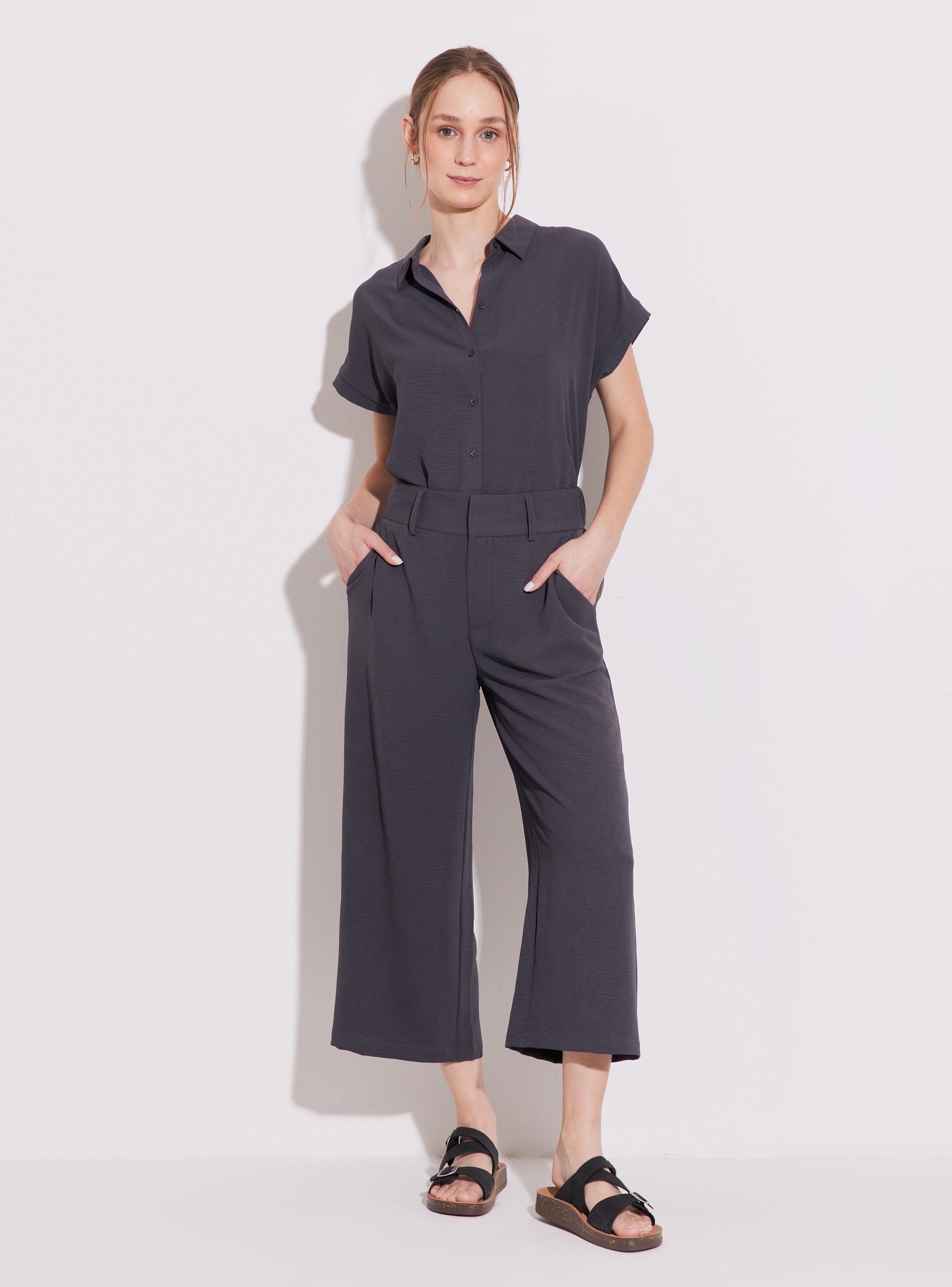 Pantalón Relajado Wide Leg-4