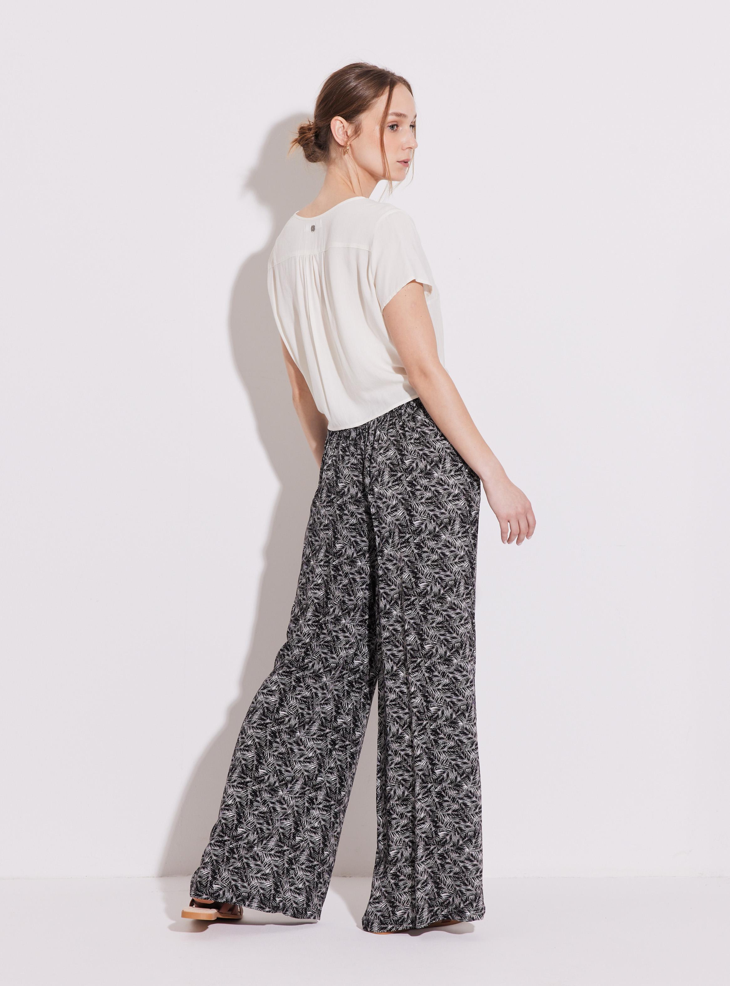 Pantalón Wide Leg Print-5