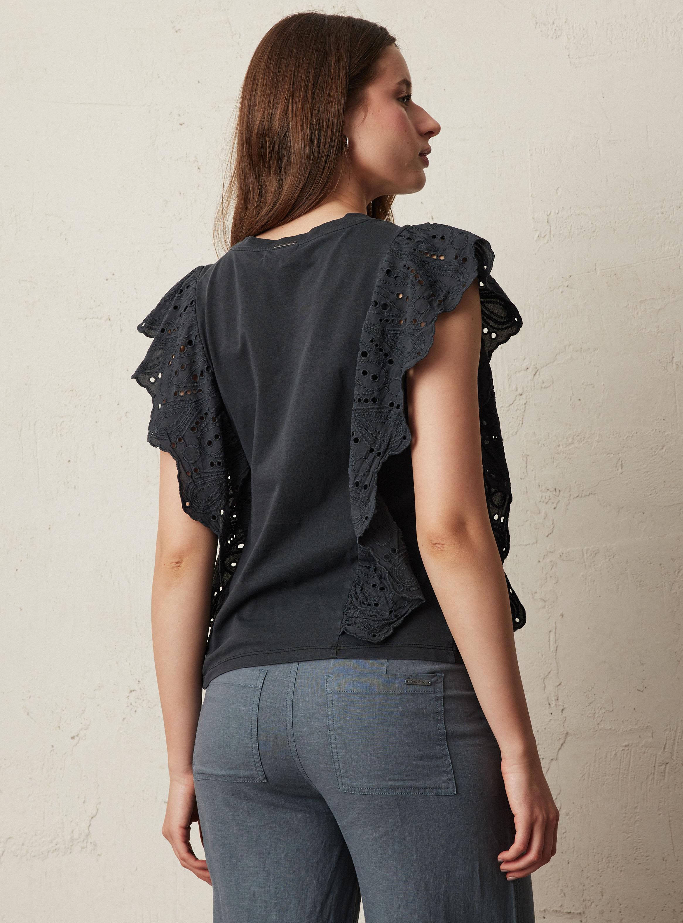 Polera con Vuelo de Broderie-1
