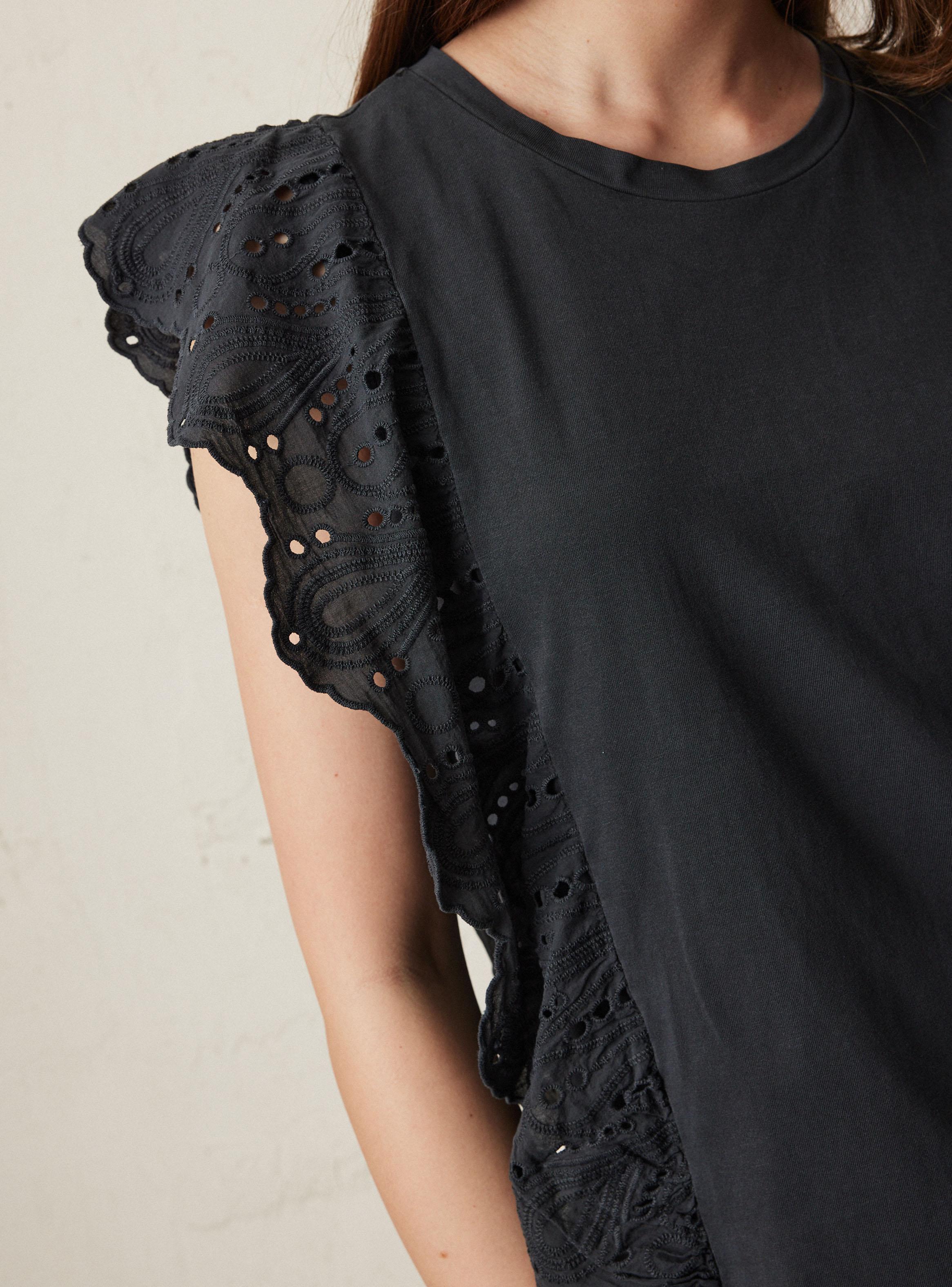 Polera con Vuelo de Broderie-3