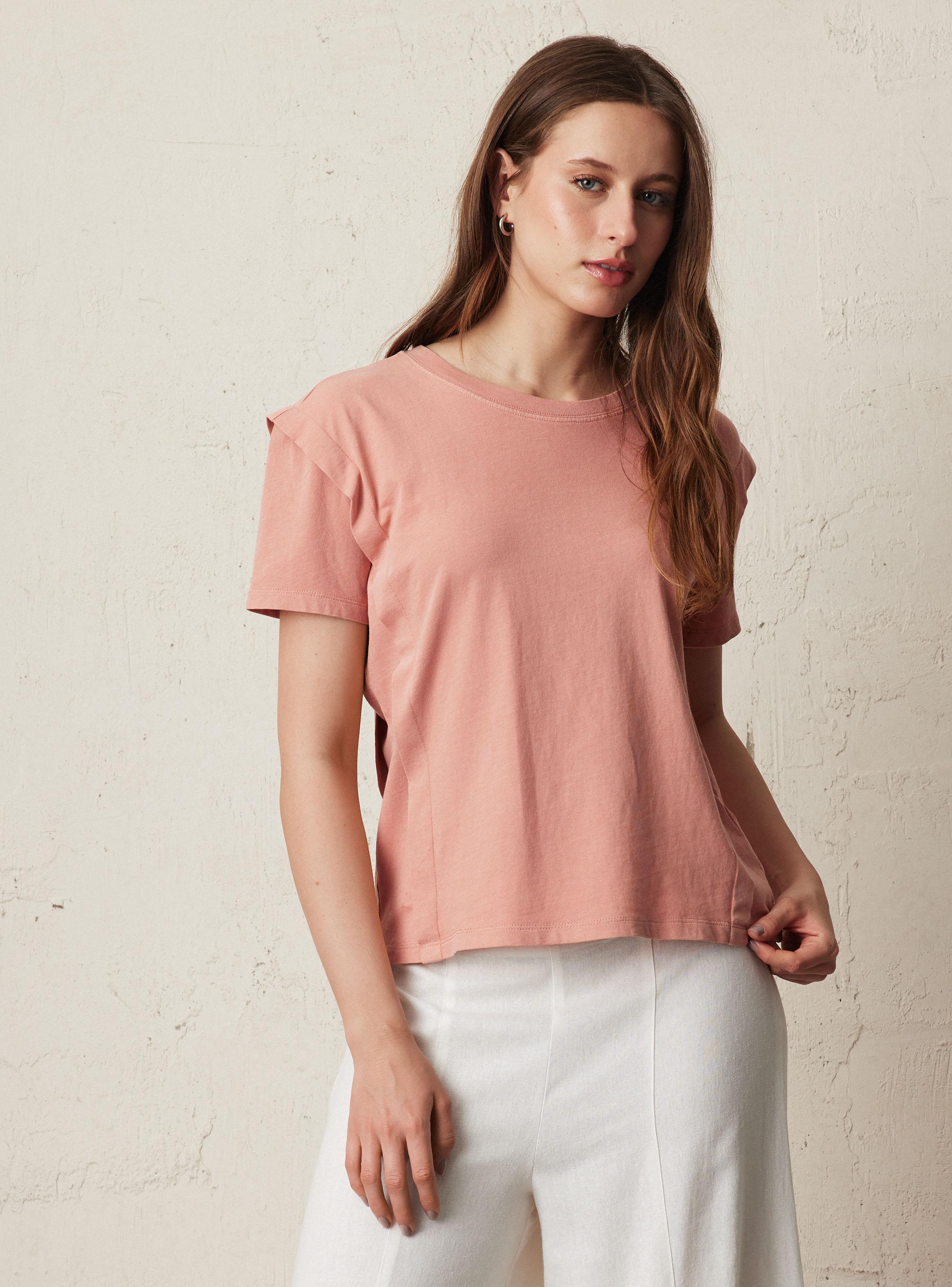Polera con Alforza Bordada-0