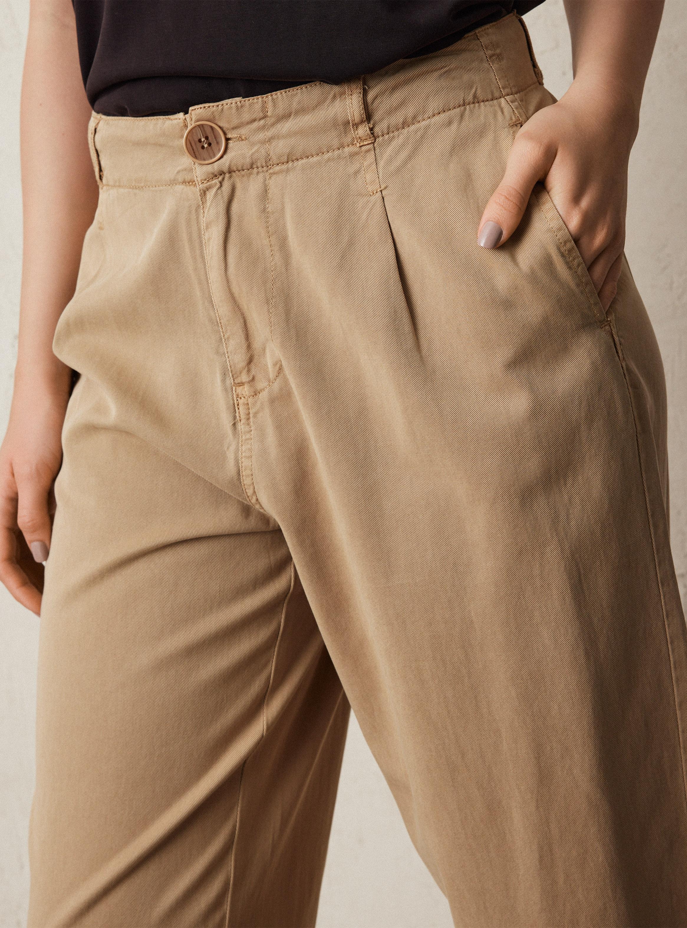 Pantalón con Proceso de Lavado Elástico en Cintura-2