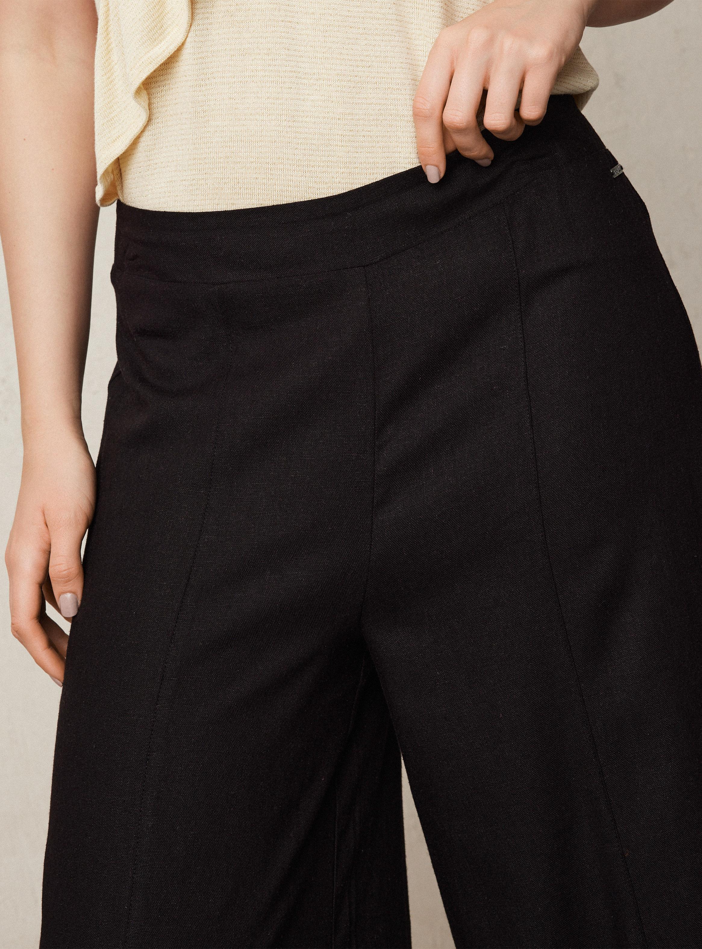 Pantalón Fluido con Elástico en Cintura-2