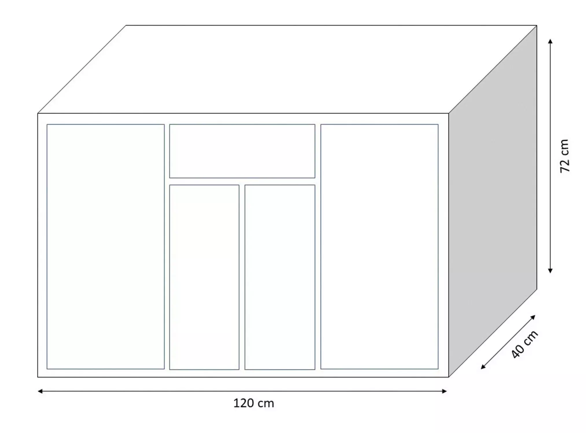 Rack TV 50" Calafquén Rústico 40 x 120 x 72 cm-3