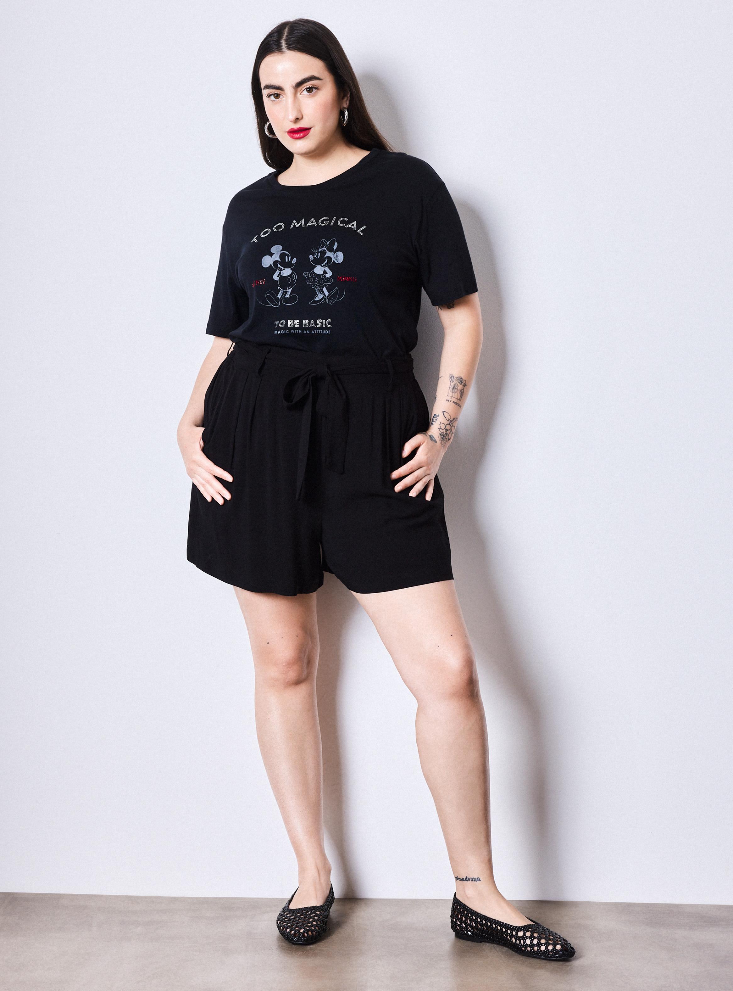 Short Holgado Cintura Elástica Talla Curvy-4