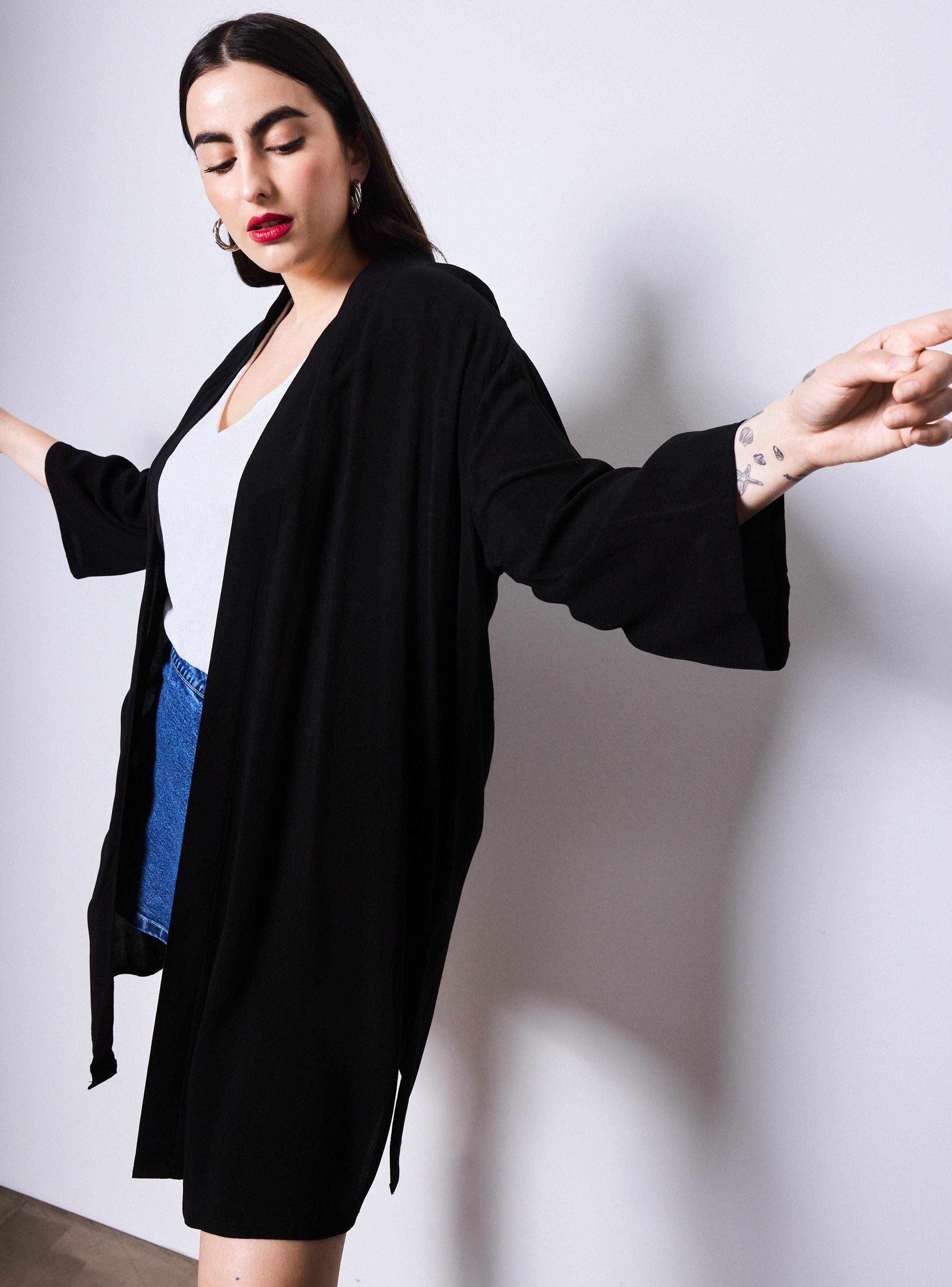 Blusa Capa Kimono Estampada-3
