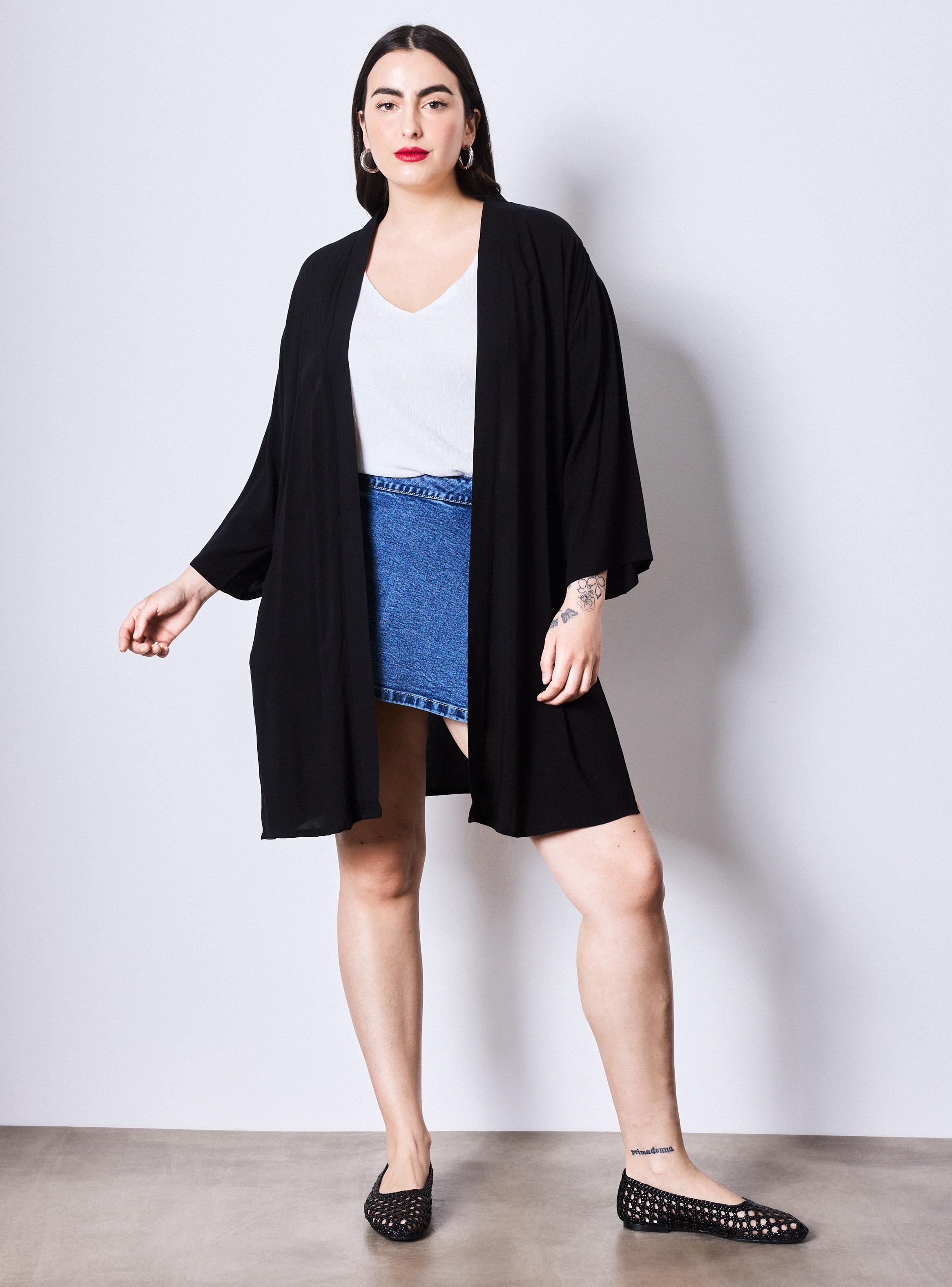 Blusa Capa Kimono Estampada-4
