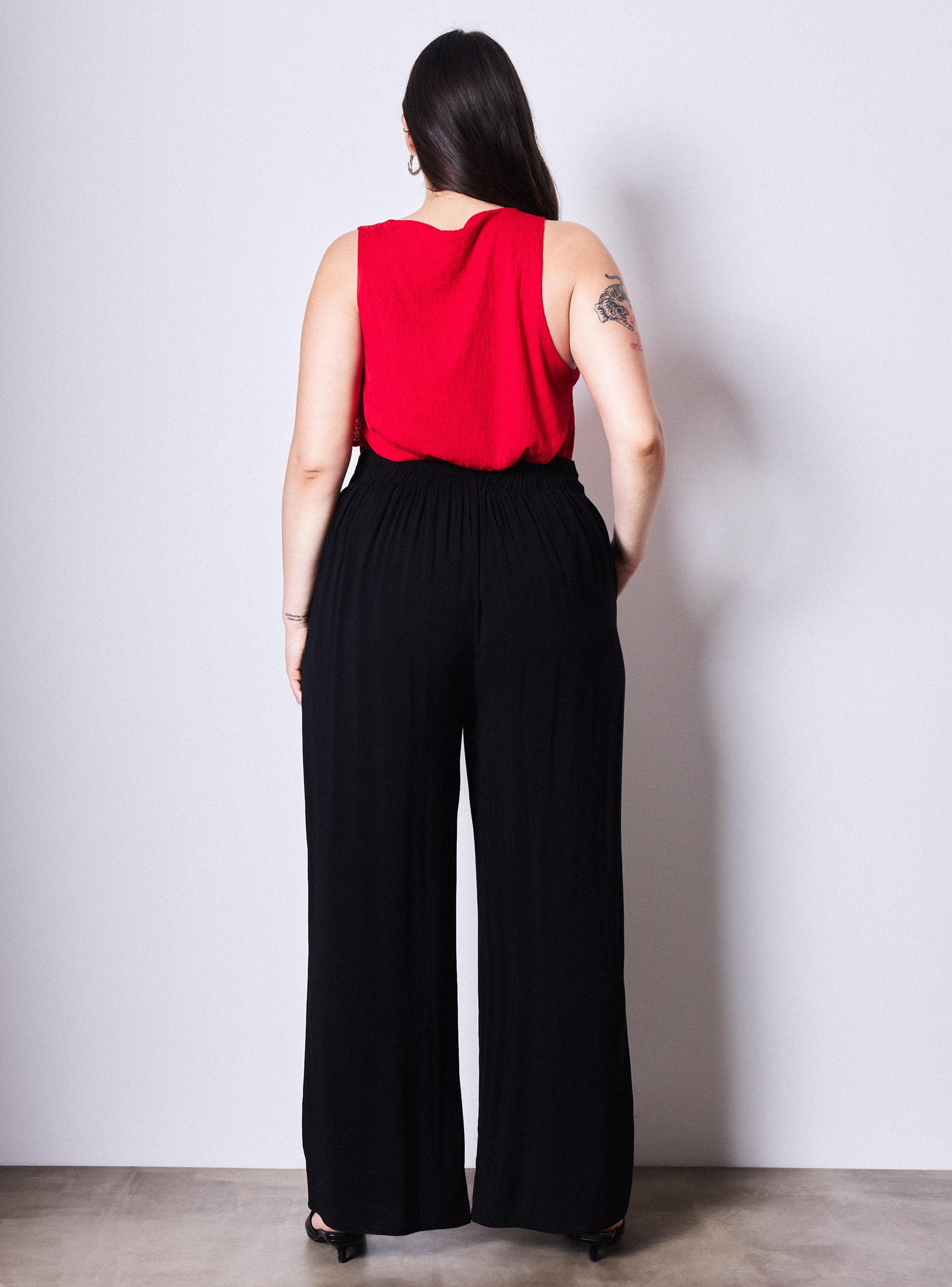 Pantalón Amplio Fluido y Ligero Curvy-5