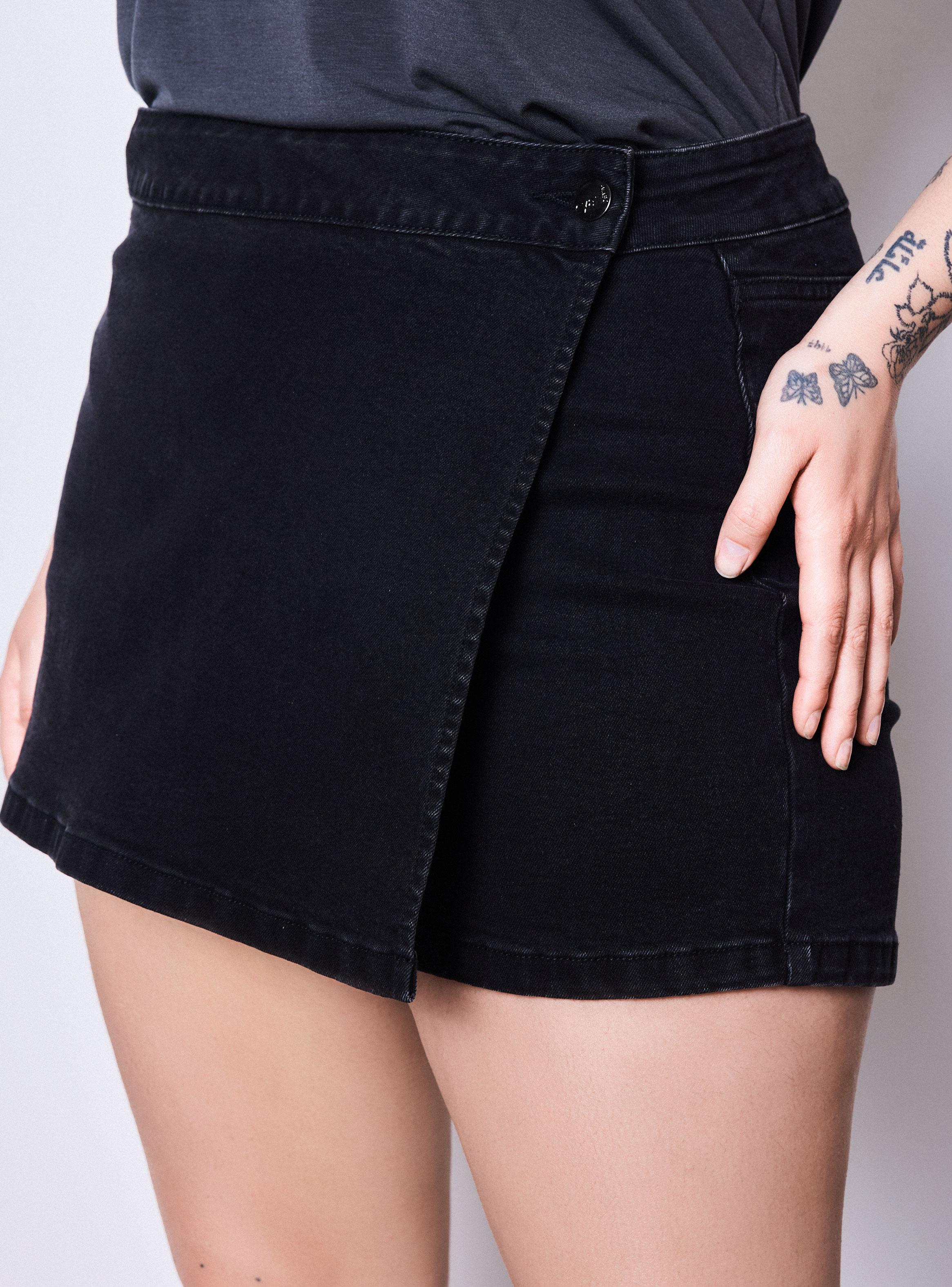 Falda Pantalón Cruzada Denim Curvy-2