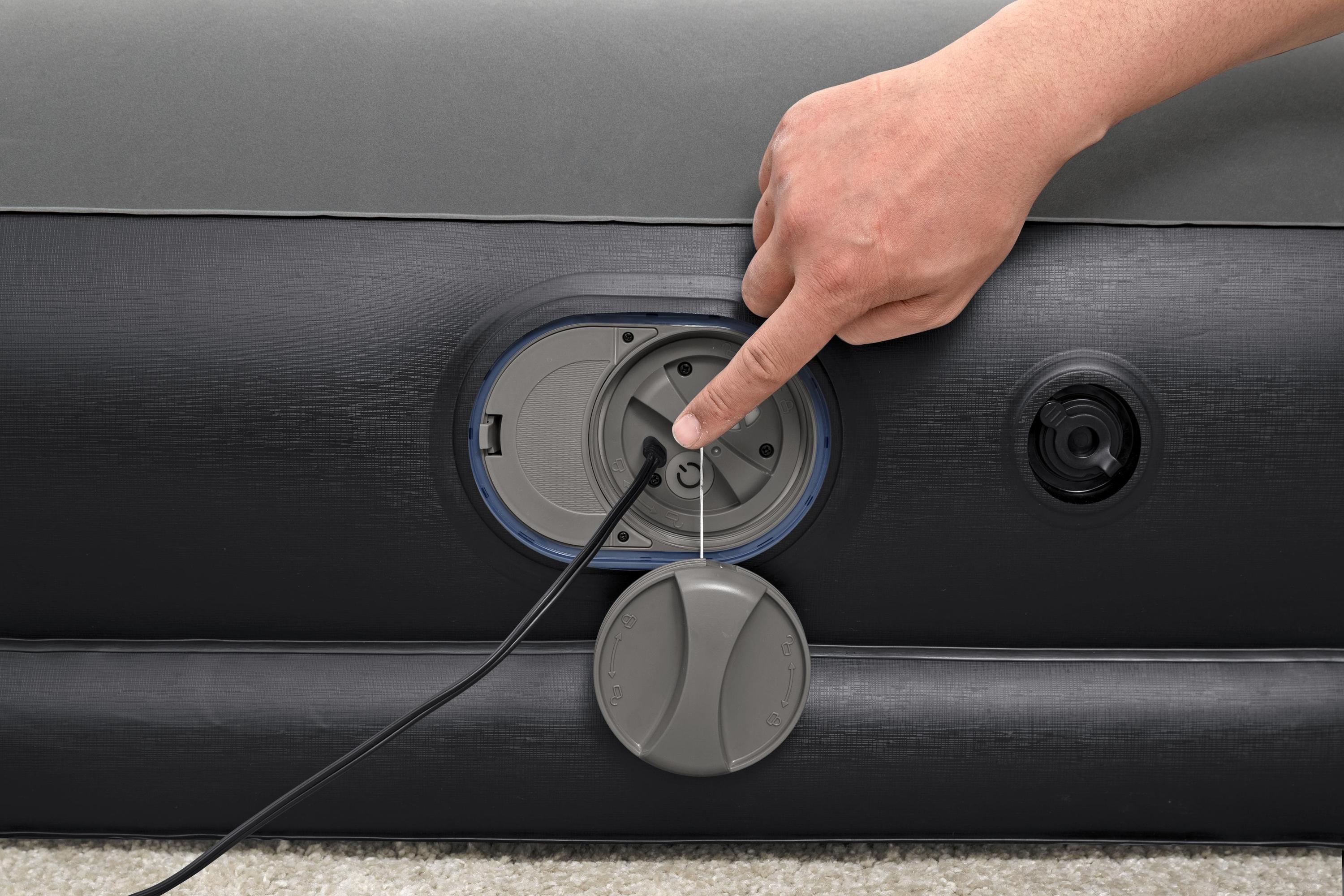 Colchón Inflable Queen Tritech Gris con Bomba USB-5