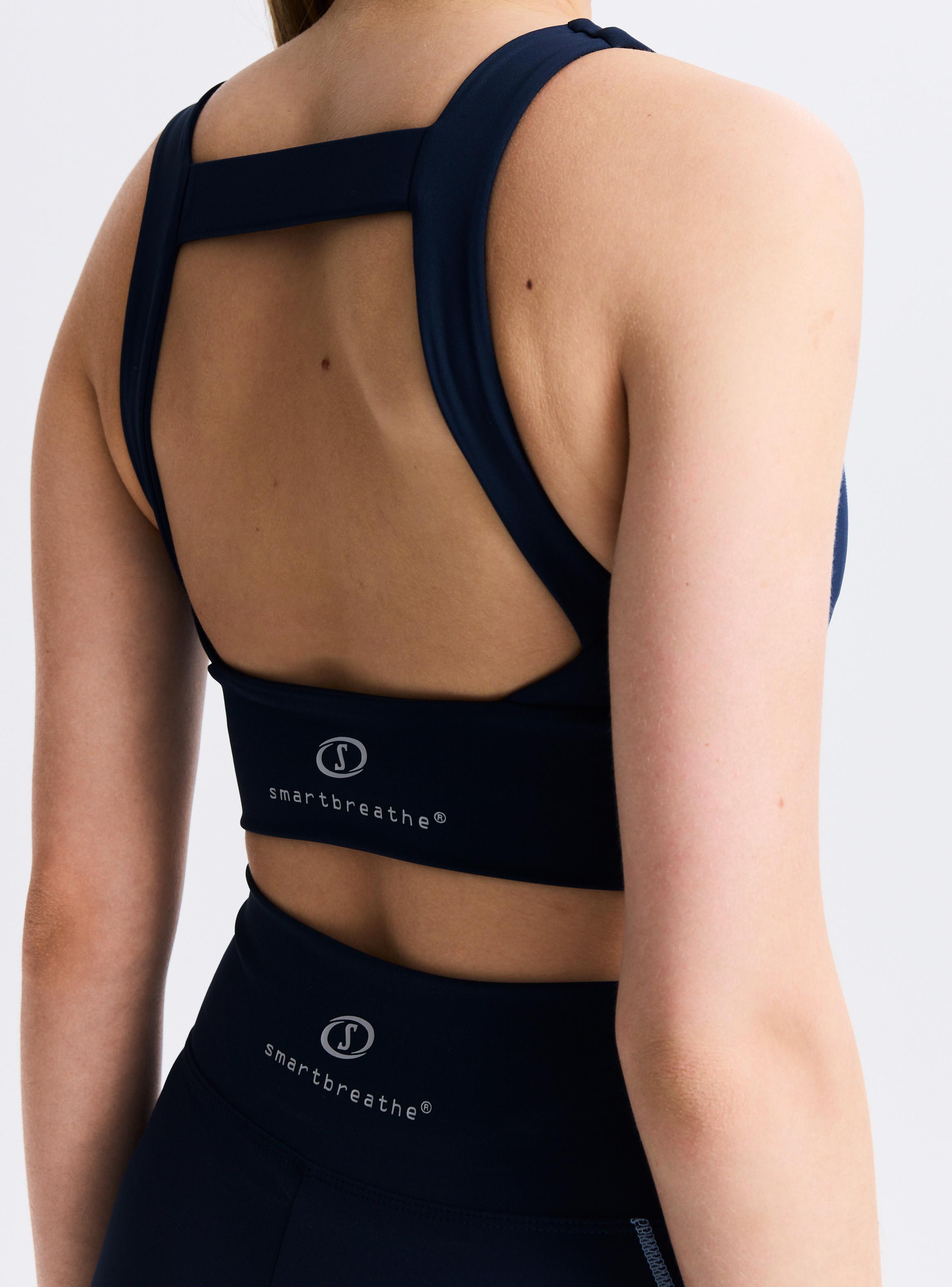 Peto Espalda Abierta Costura En Contraste-3