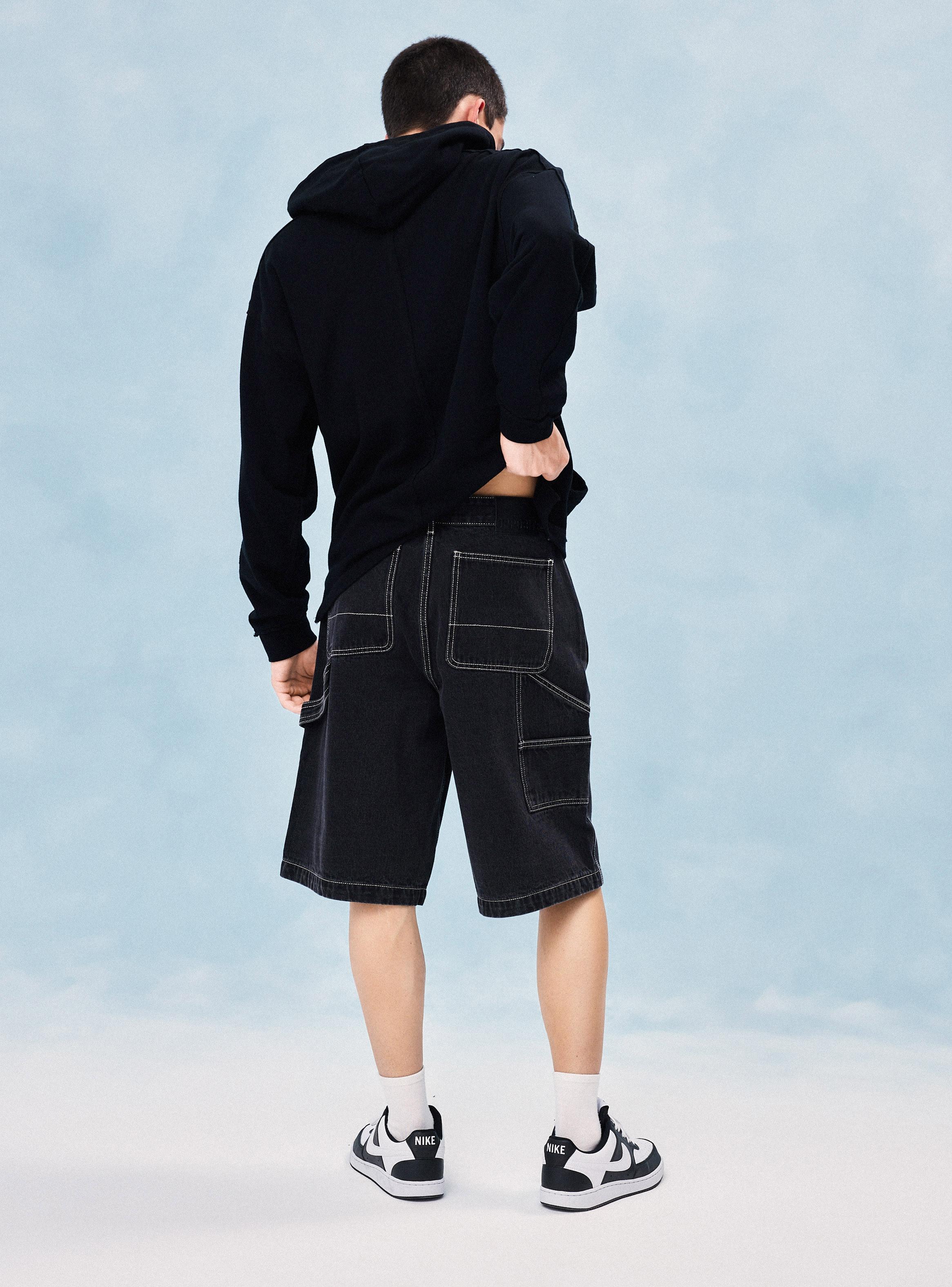 Bermuda Color Sólido de Gabardina-5