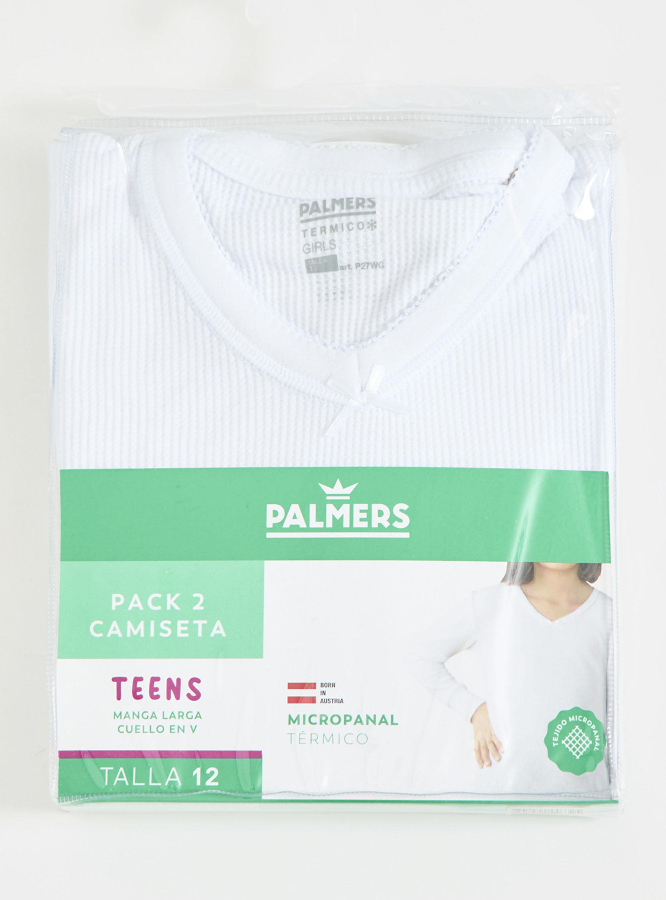 Pack 2 Camiseta Cuello V Micropanal Térmico Niña-3