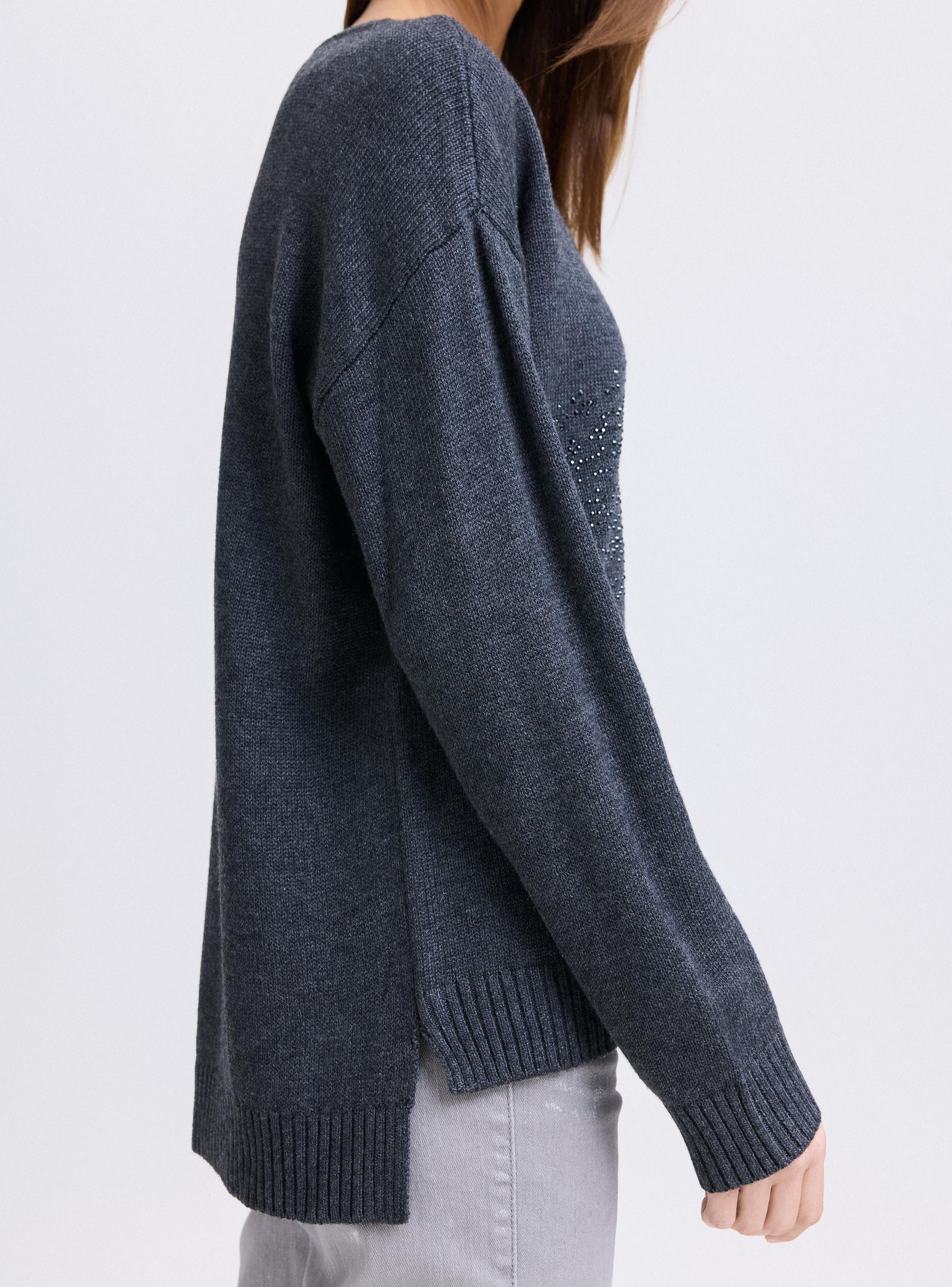 Sweater Aplicación de Cristales-2