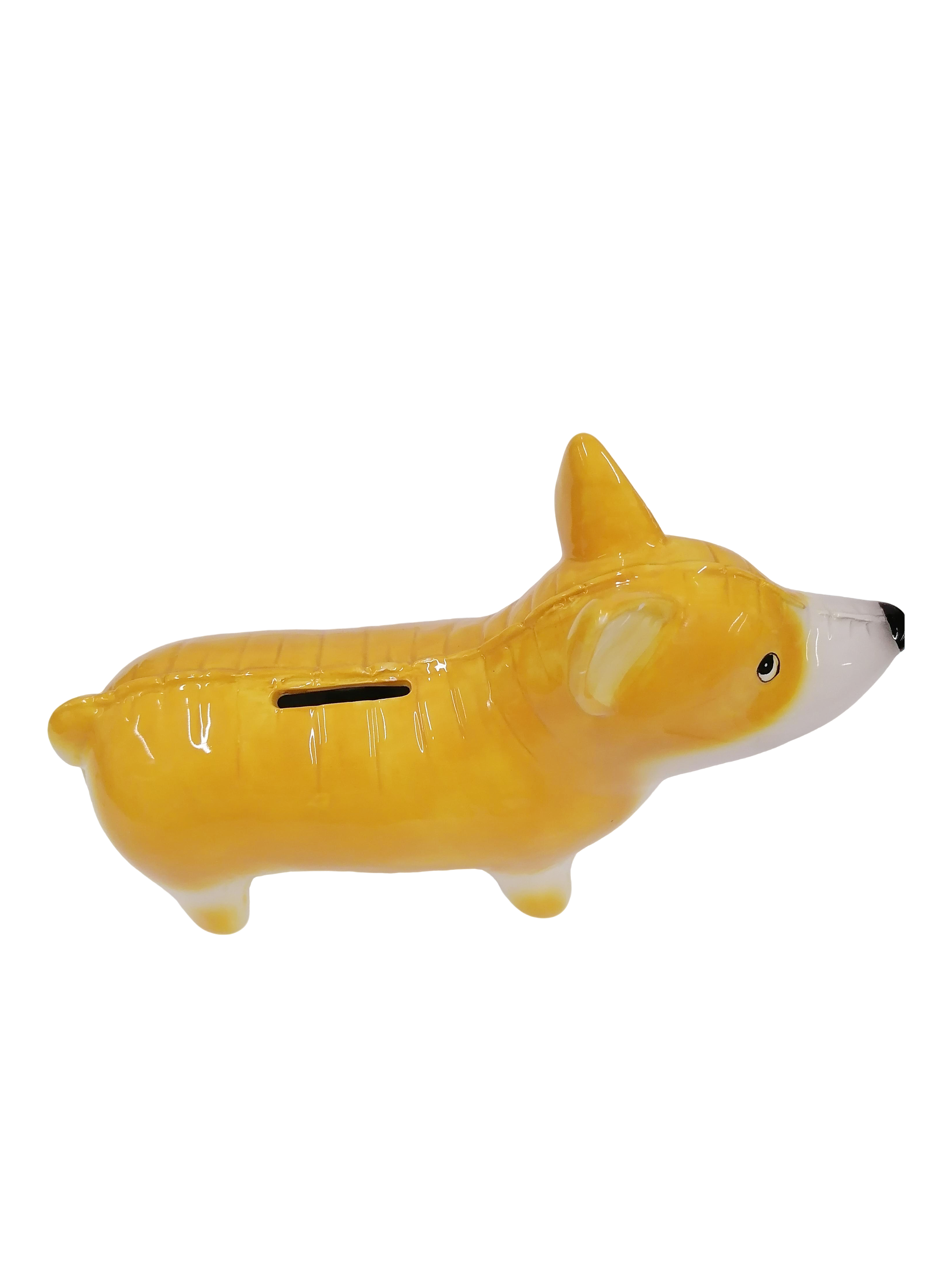 Alcancía de Perro Amarillo-3