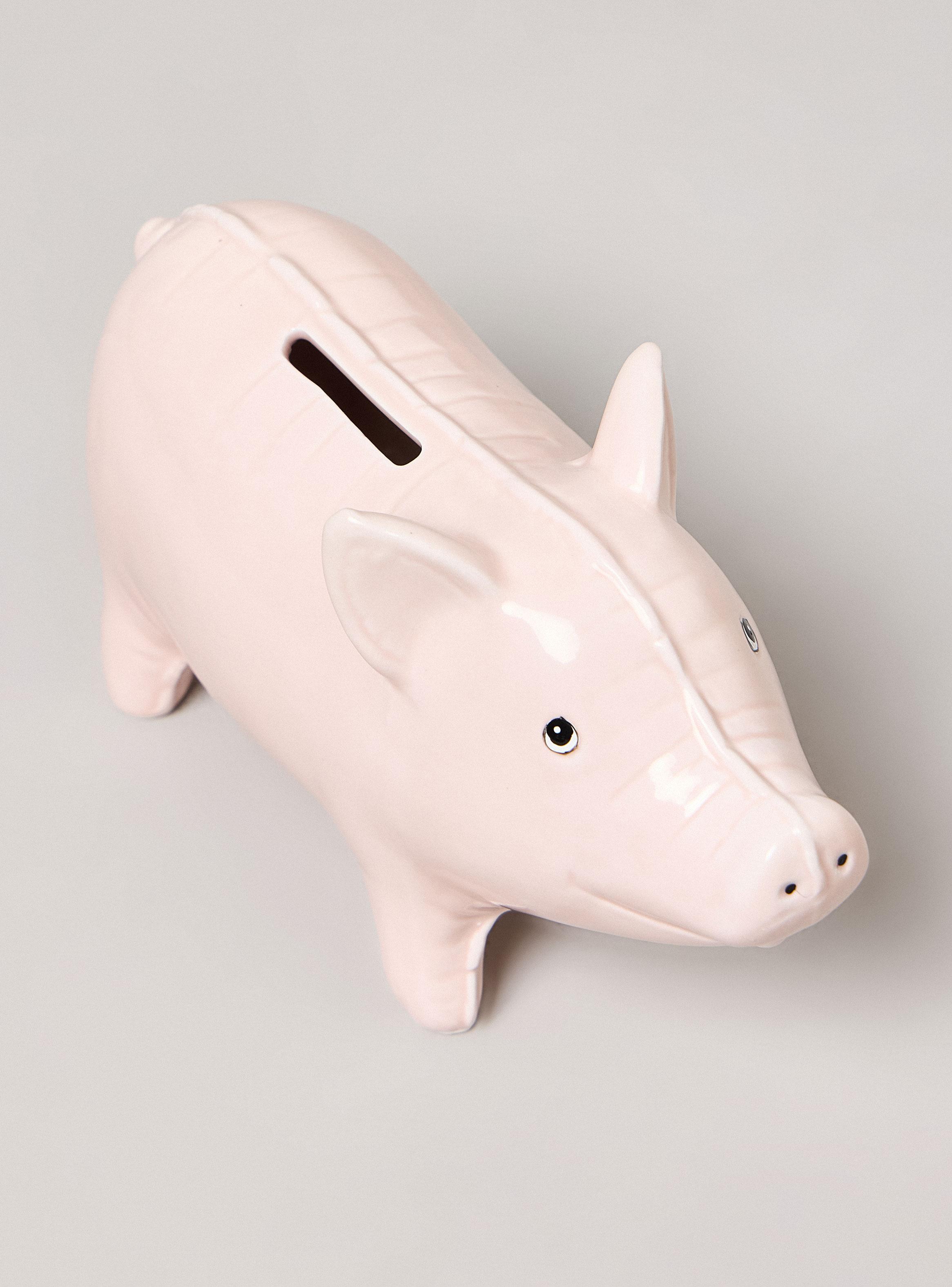 Alcancía de Chancho Rosado-2
