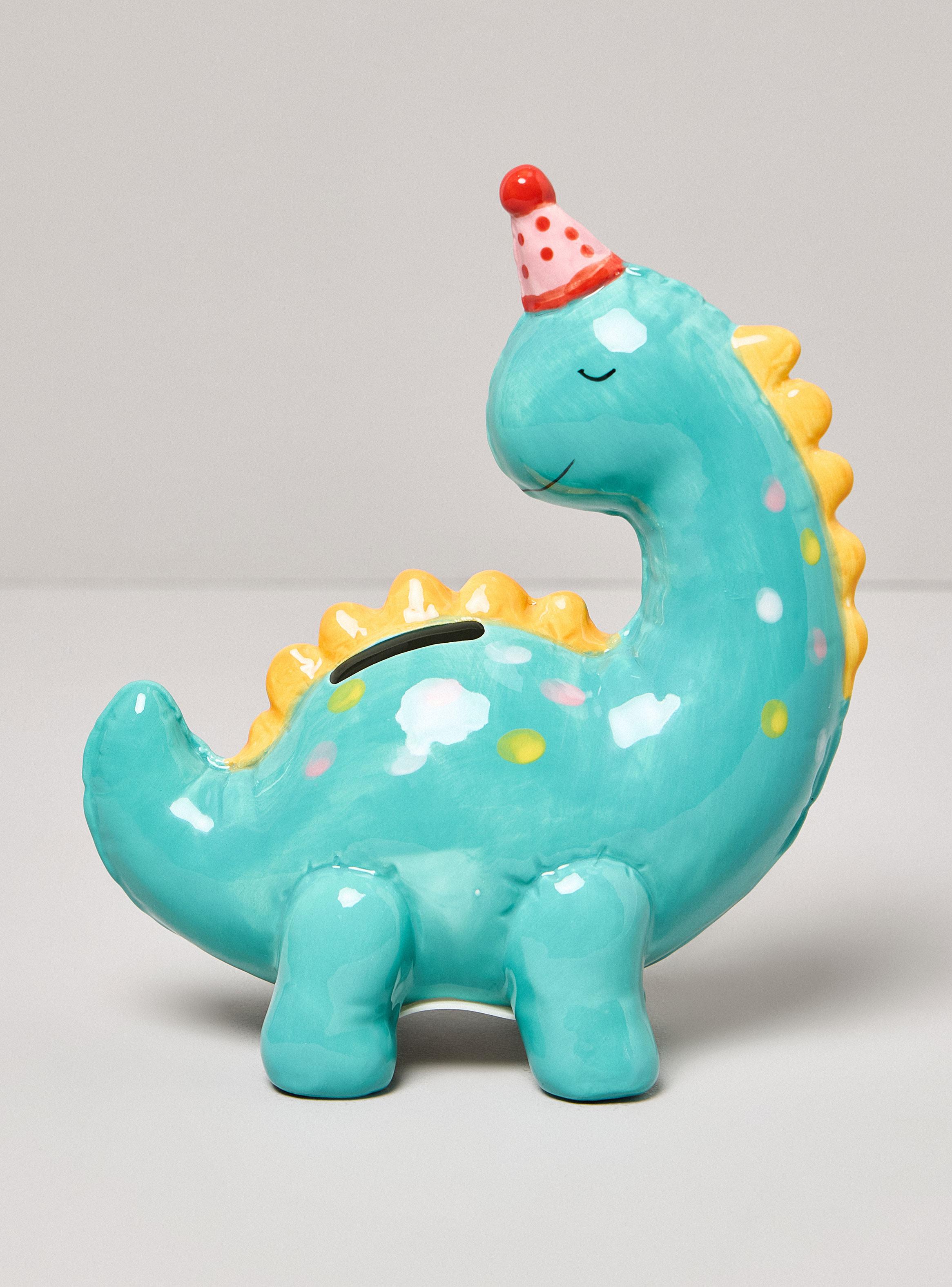 Alcancía de Dinosaurio Verde-2