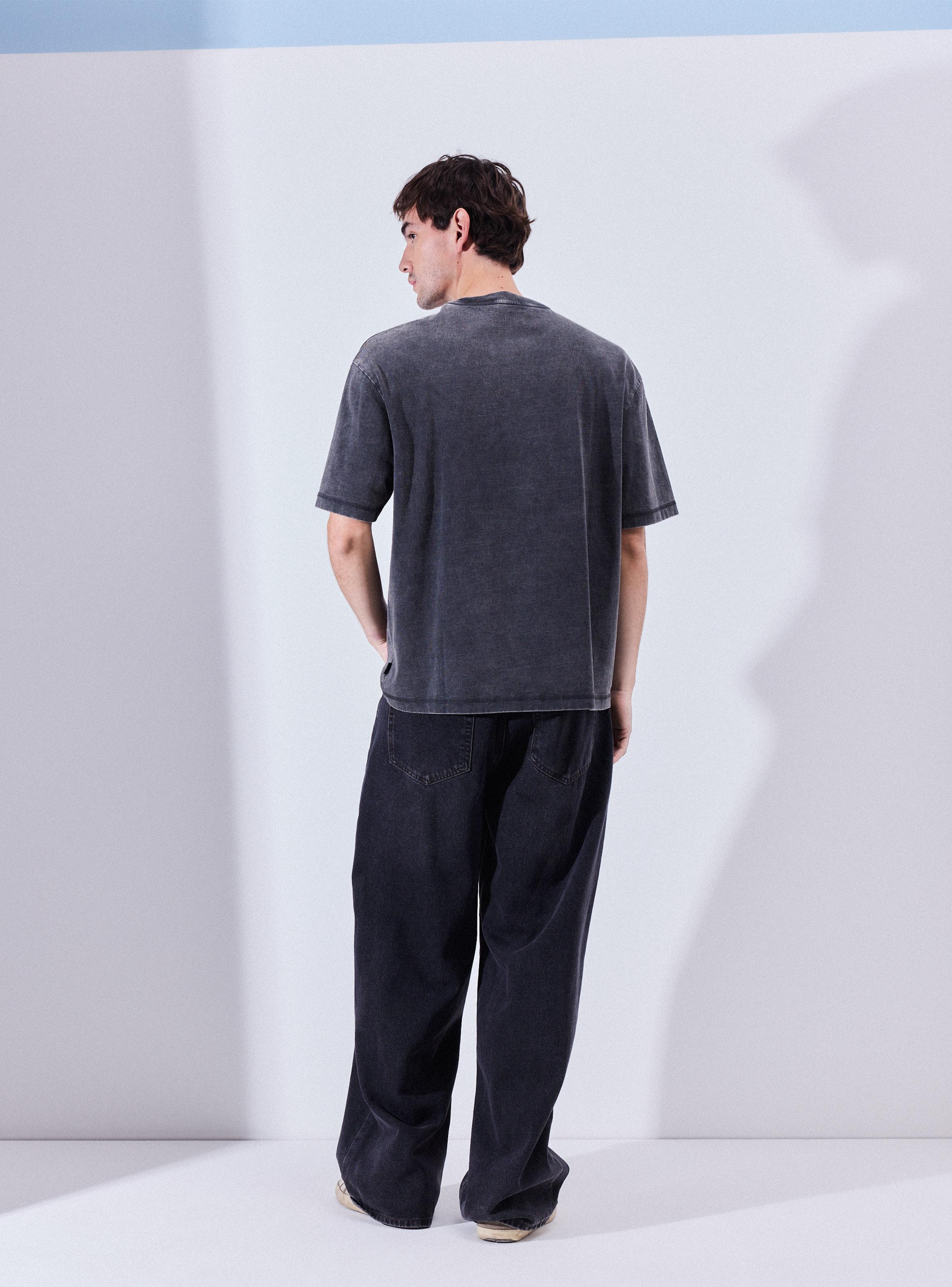 Polera Boxy Super Lavada Boxy Fit-5