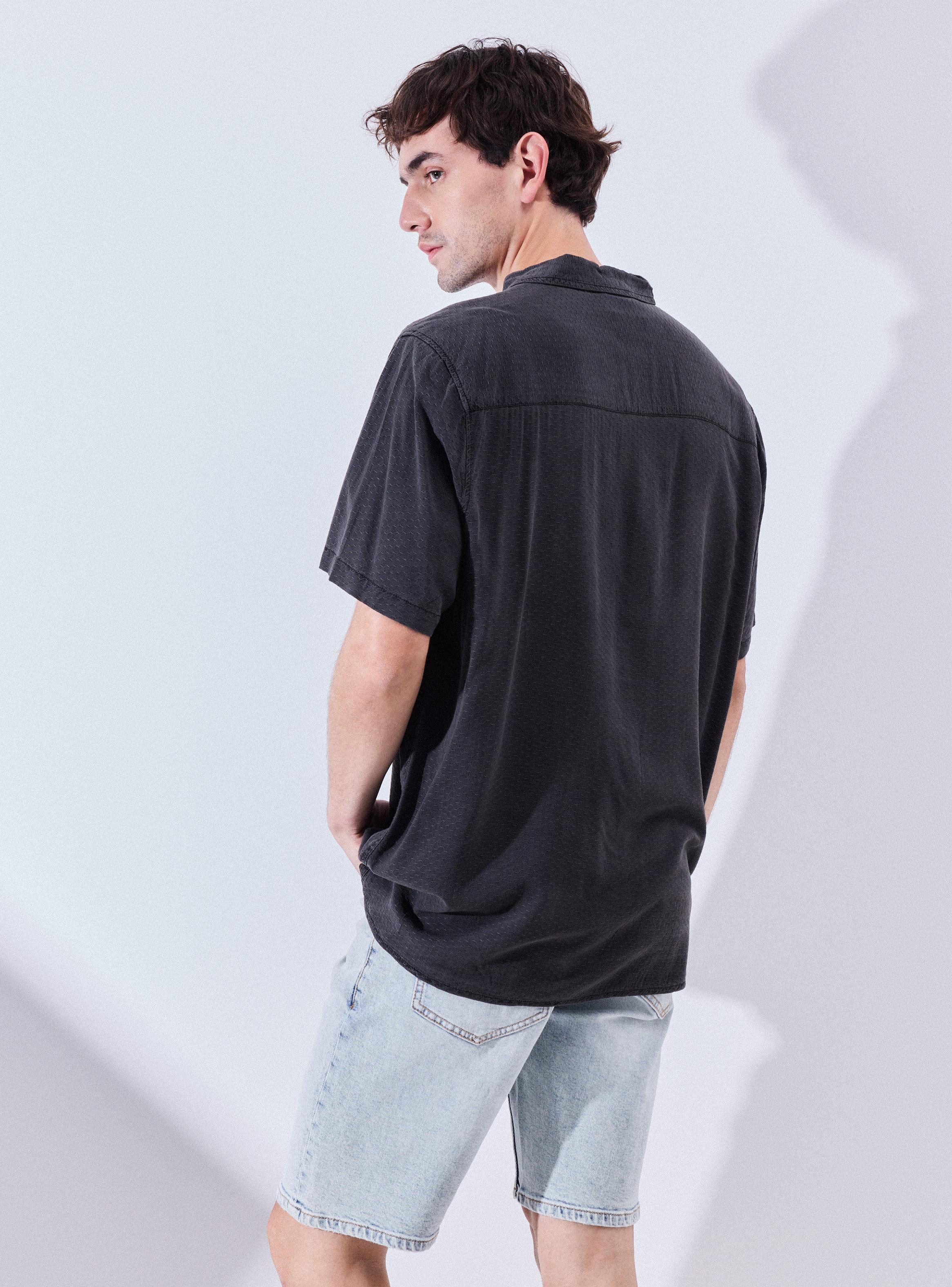 Camisa Tela Jacquard-1