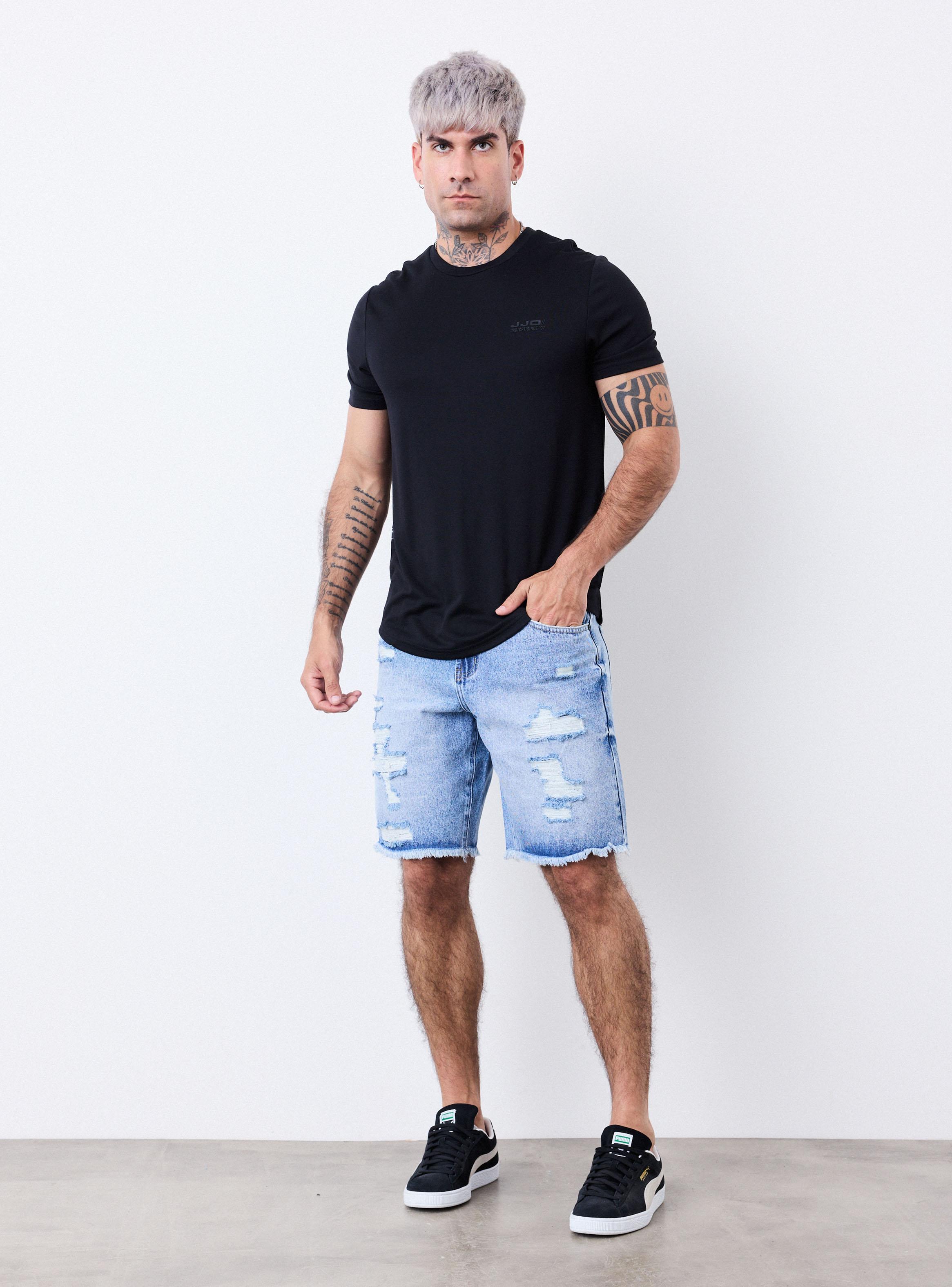 Short Short Full Roturas con Parche Basta Descosida-4