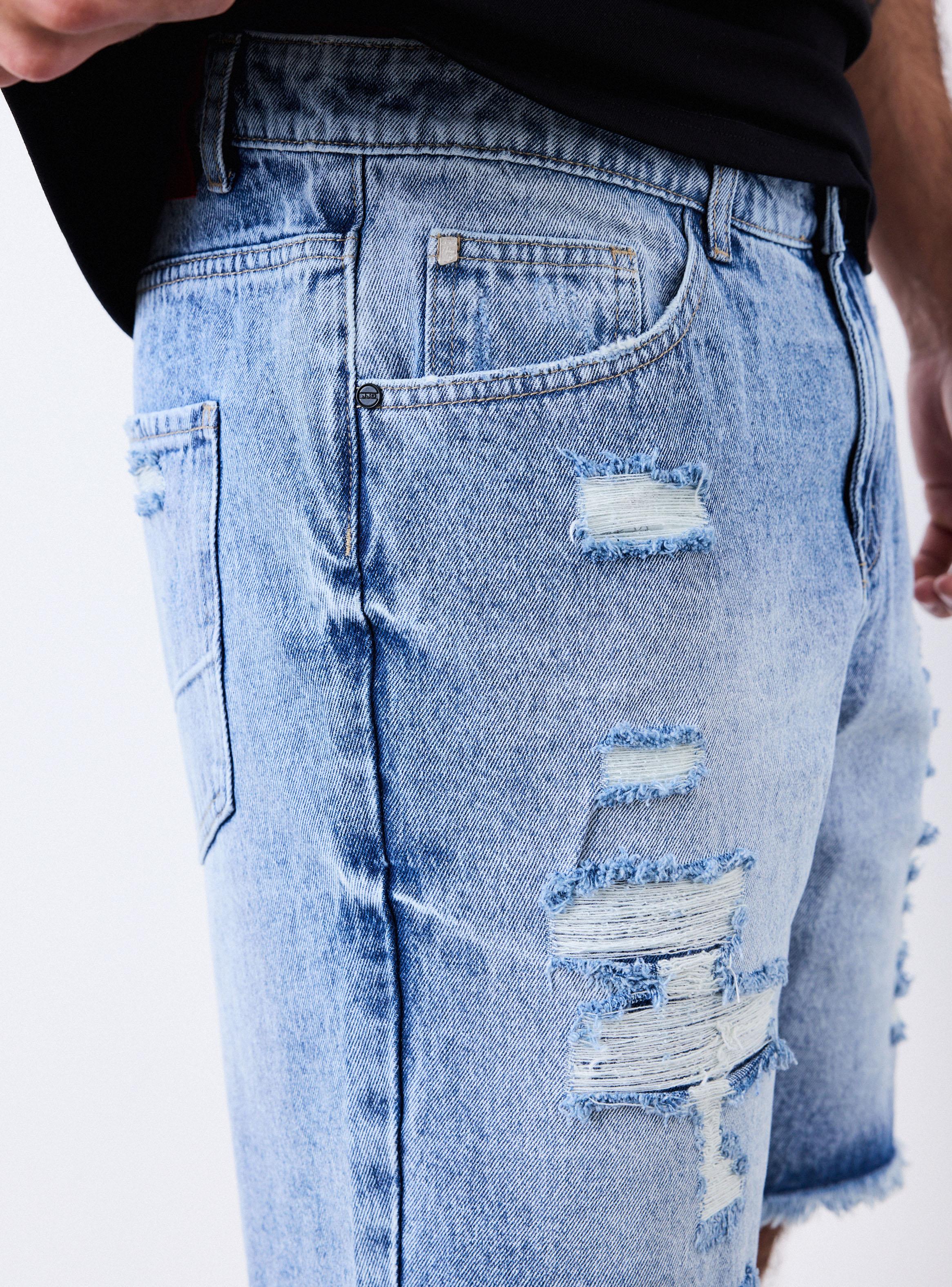 Short Short Full Roturas con Parche Basta Descosida-2