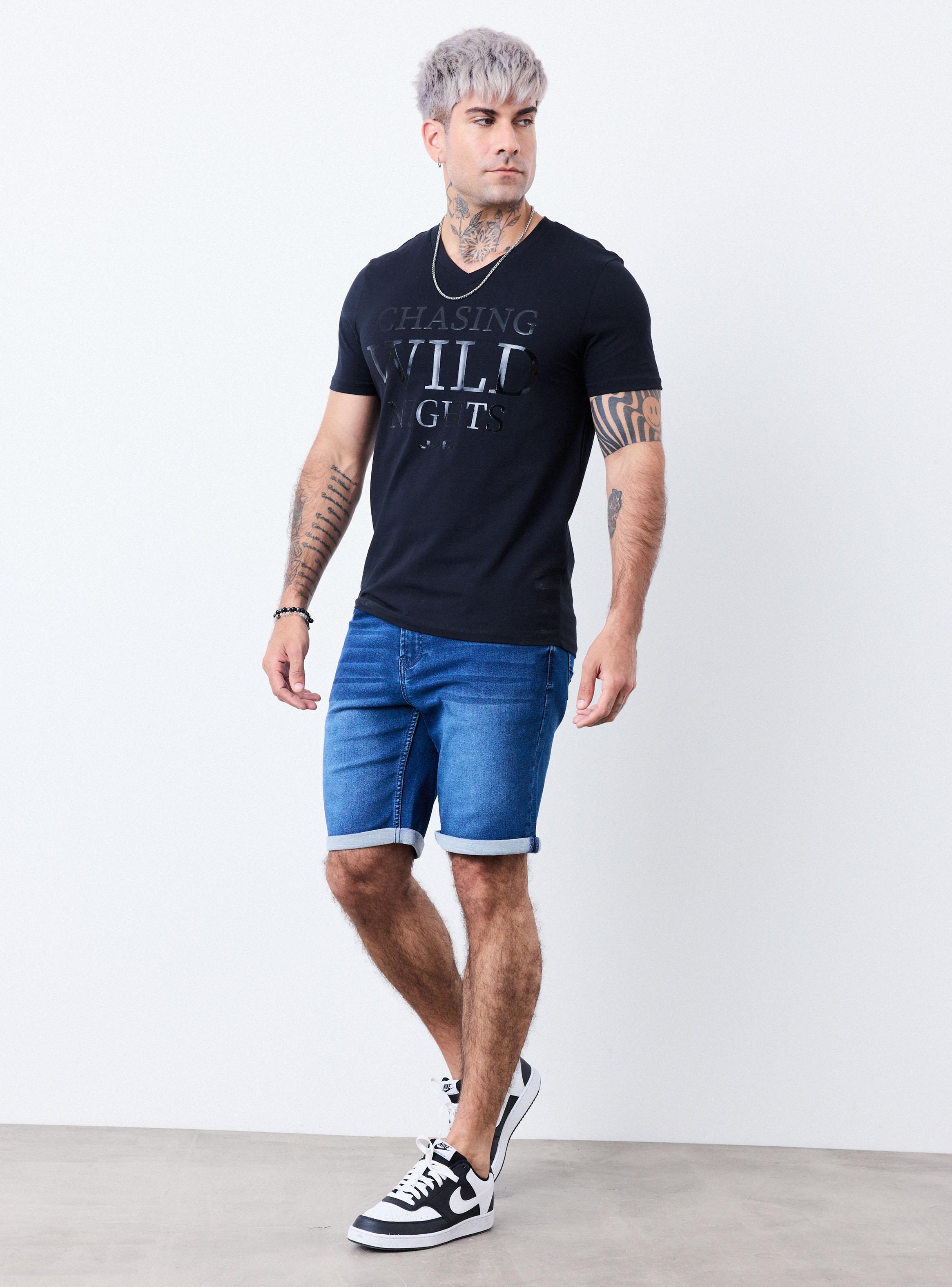 Bermuda Oscuro Lavado con Trastado-4