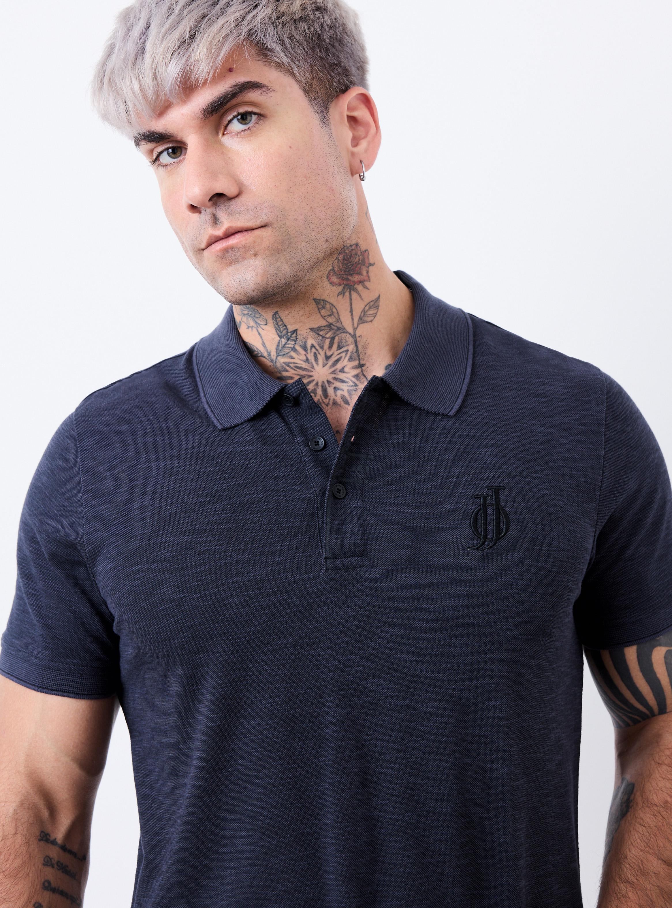 Polera Melange con Bordado-2