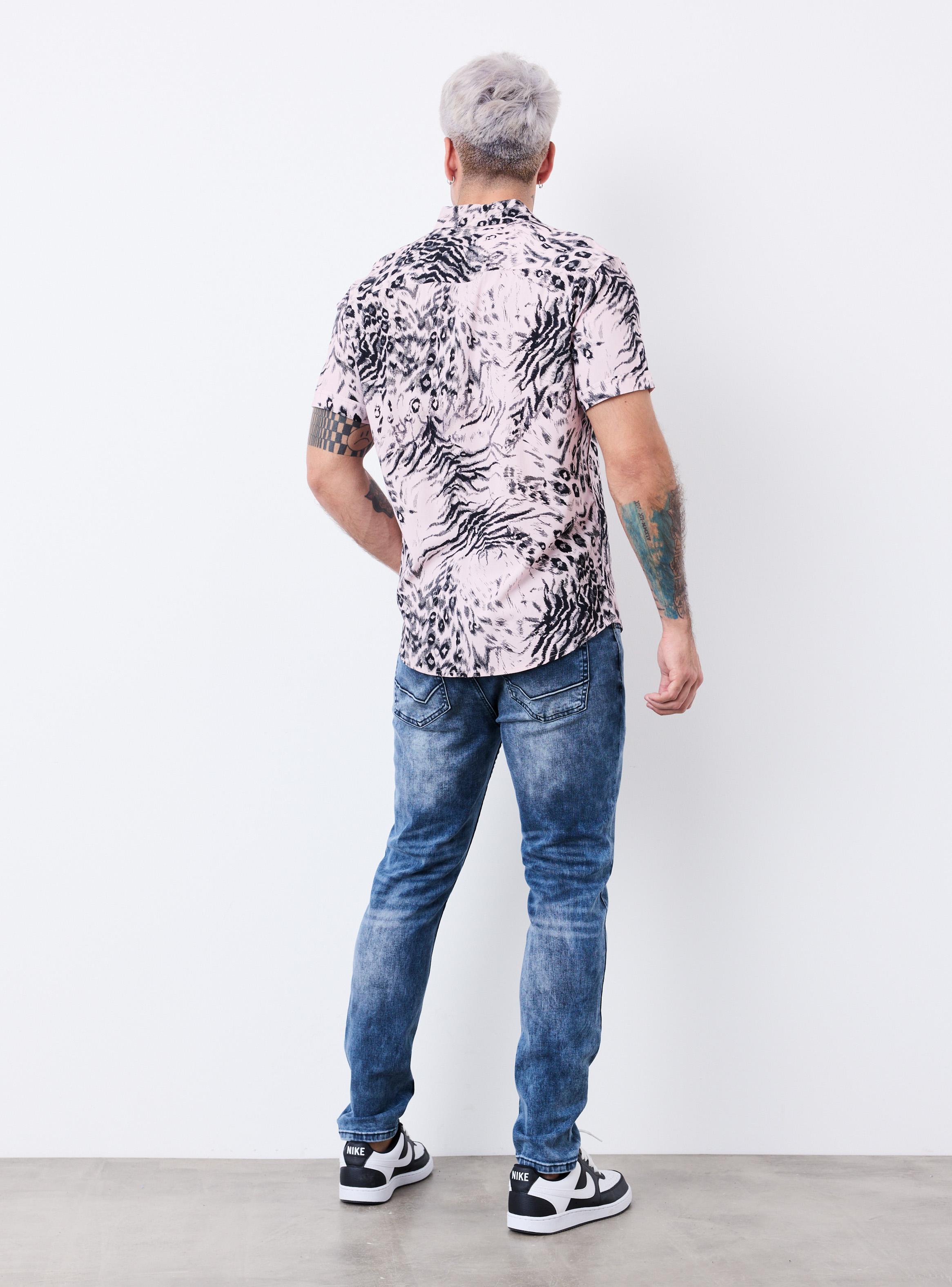 Camisa Lino Rayón 2 bolsillos-5