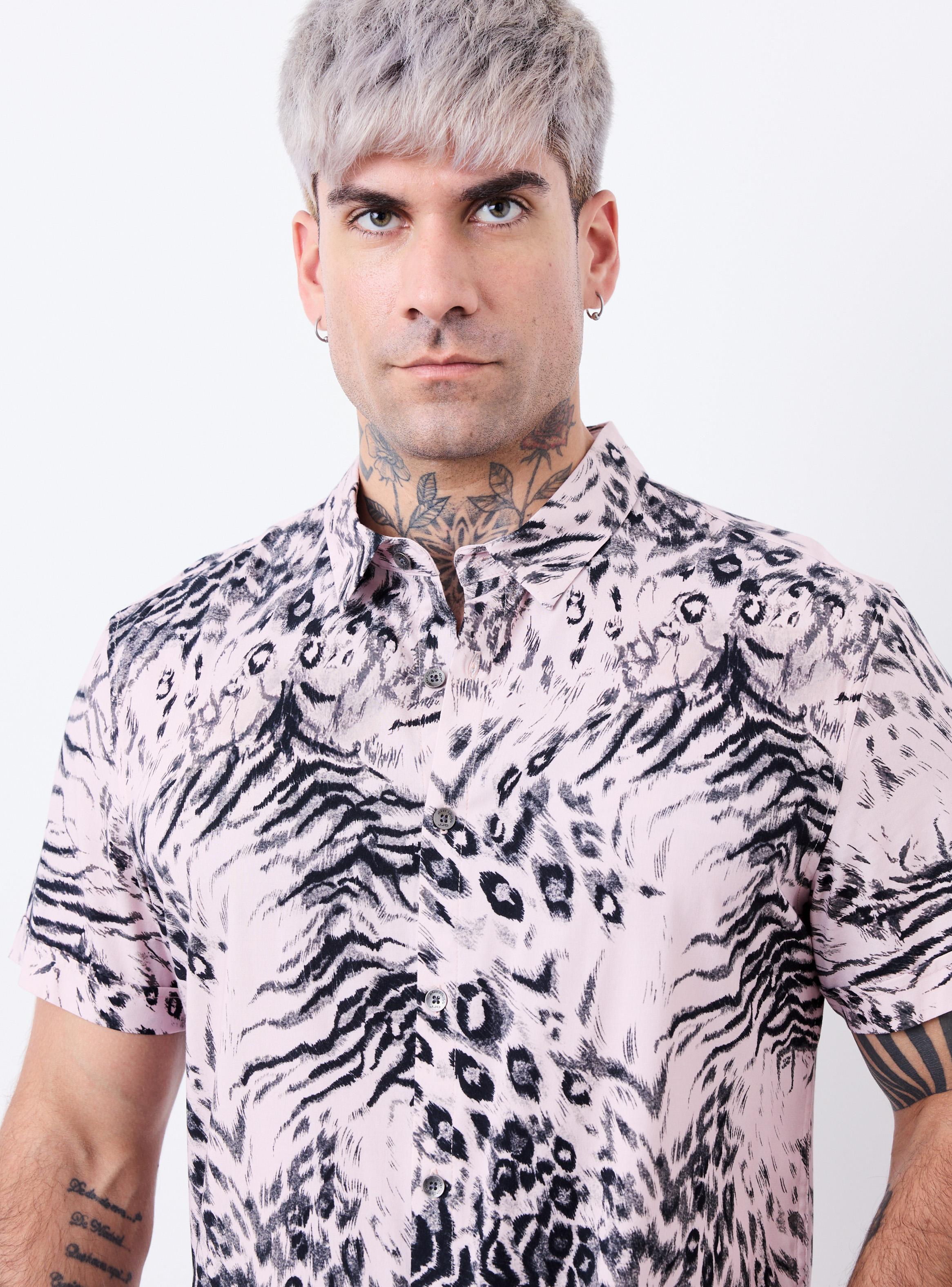 Camisa Lino Rayón 2 bolsillos-2