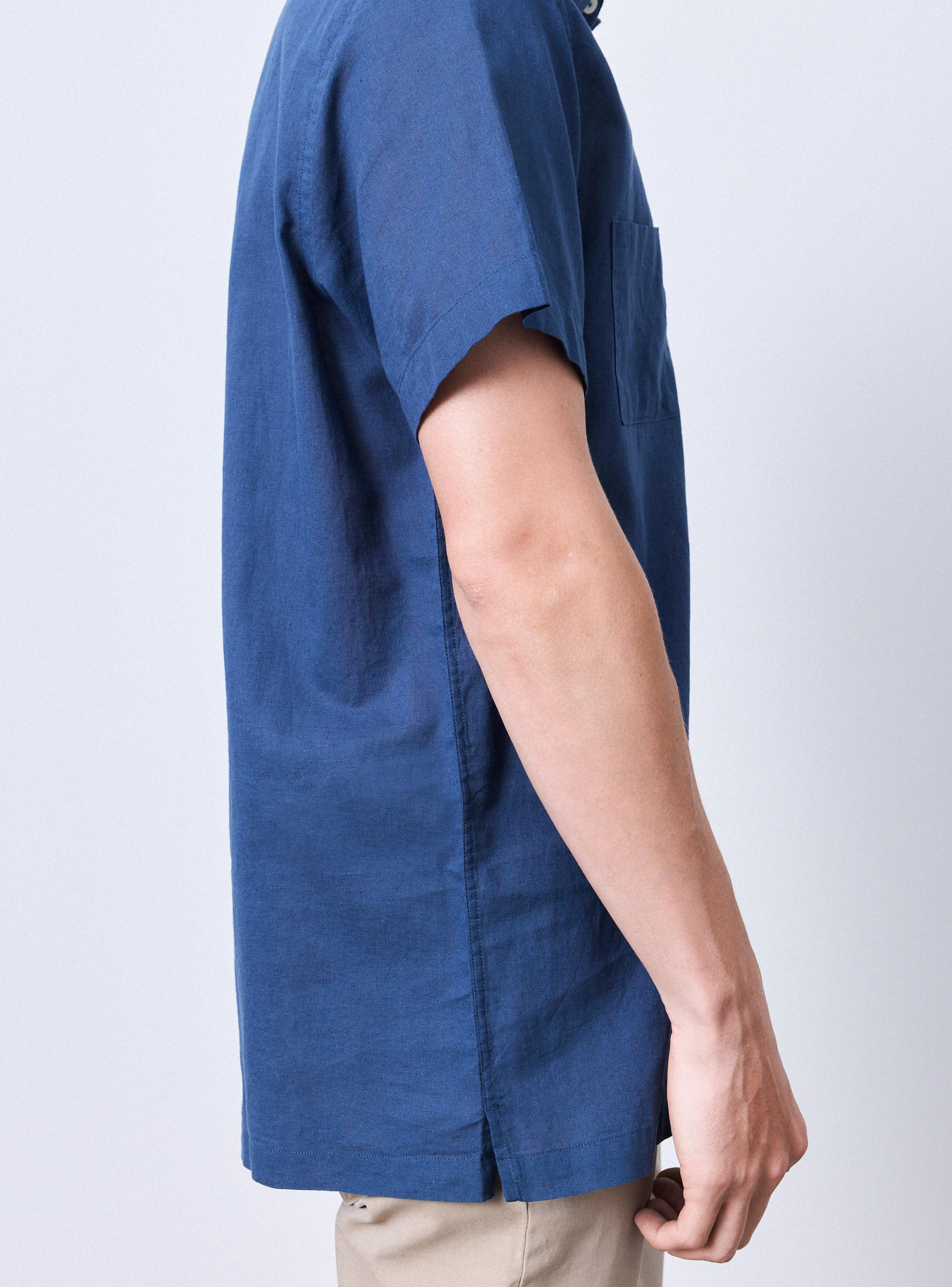 Camisa Lino Rayon 2 bolsillos-3