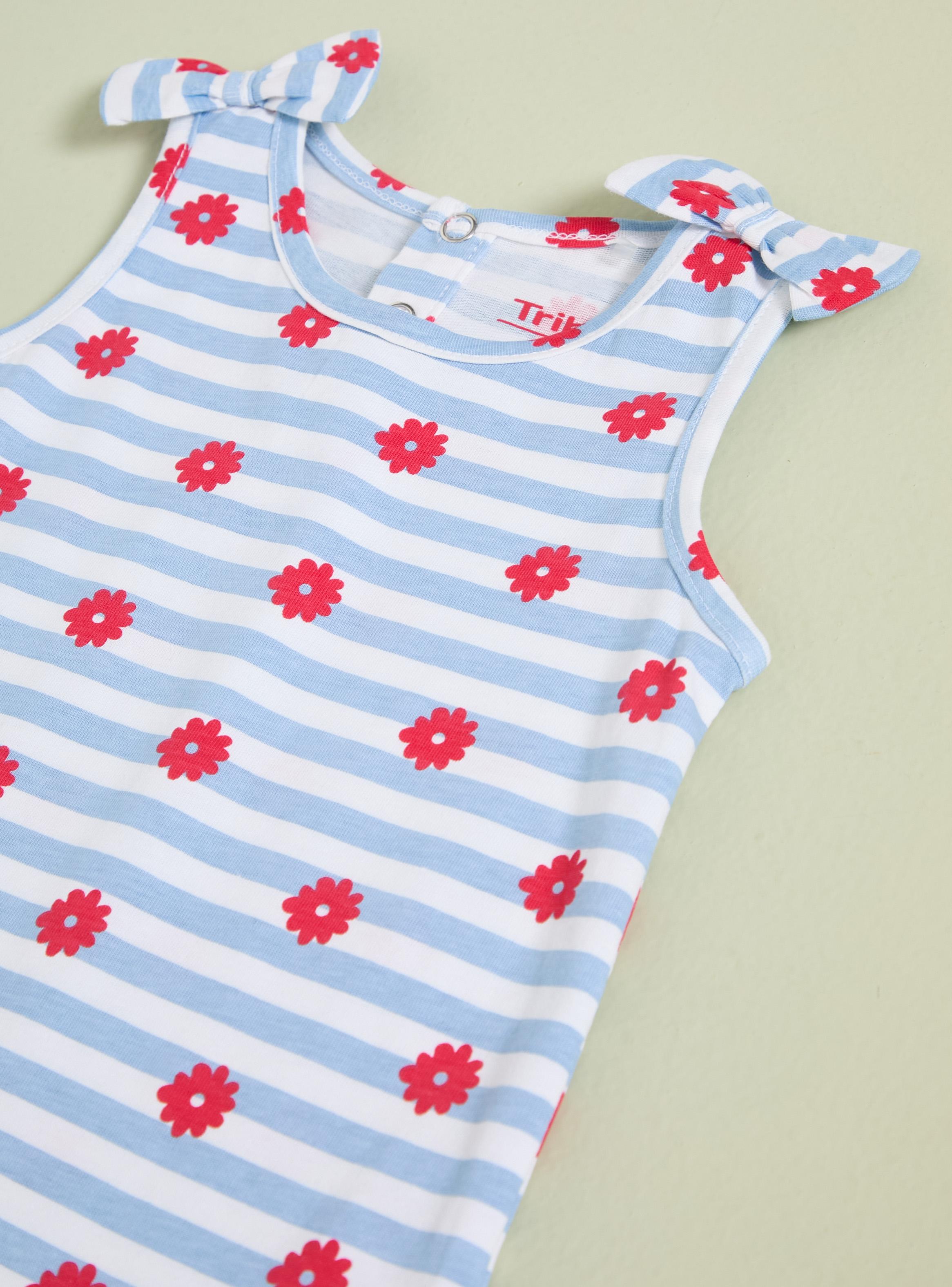 Polera Full Estampado con Cintas en Hombros-2