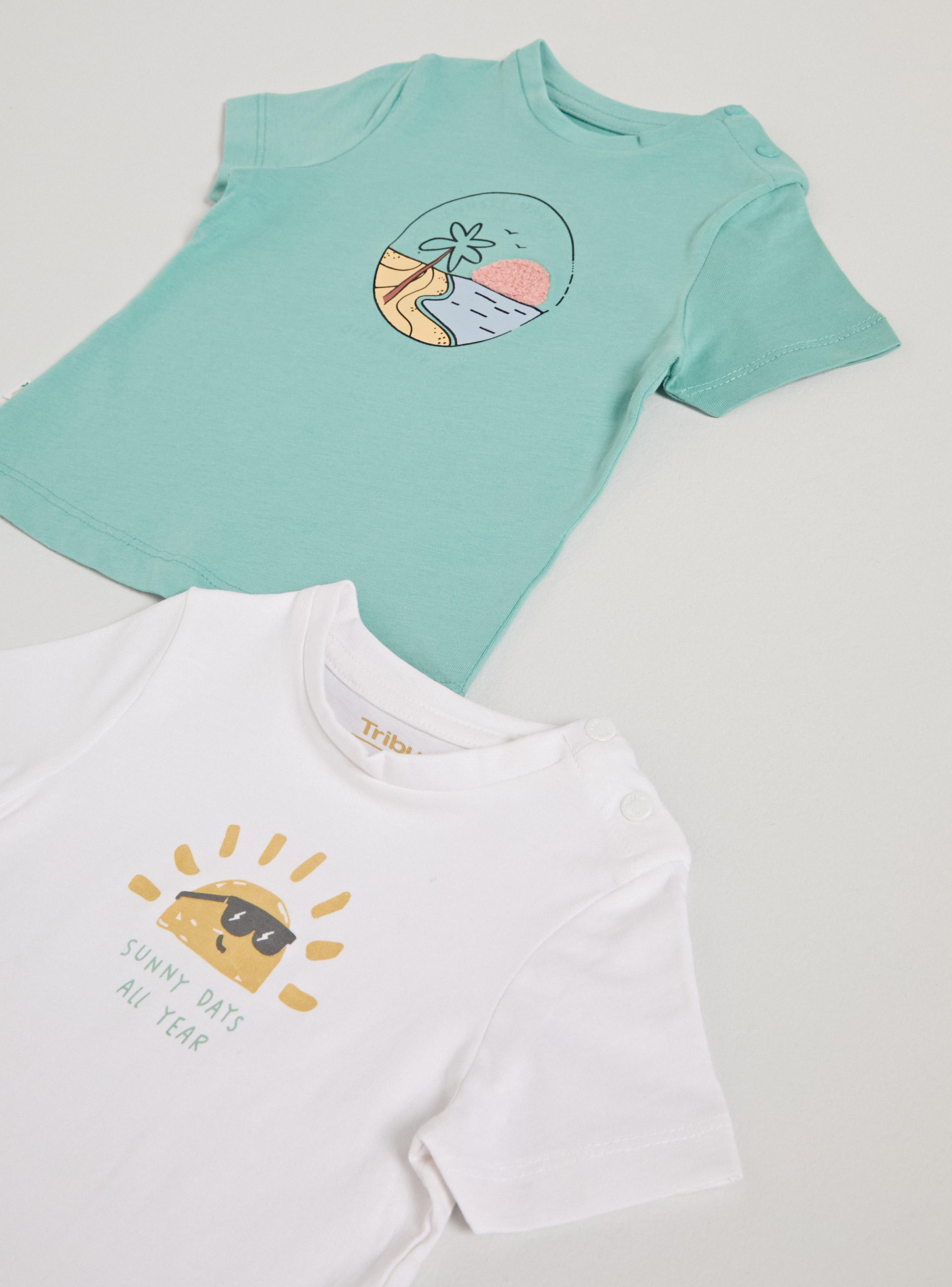 Polera Bipack con Estampado Frontal-2