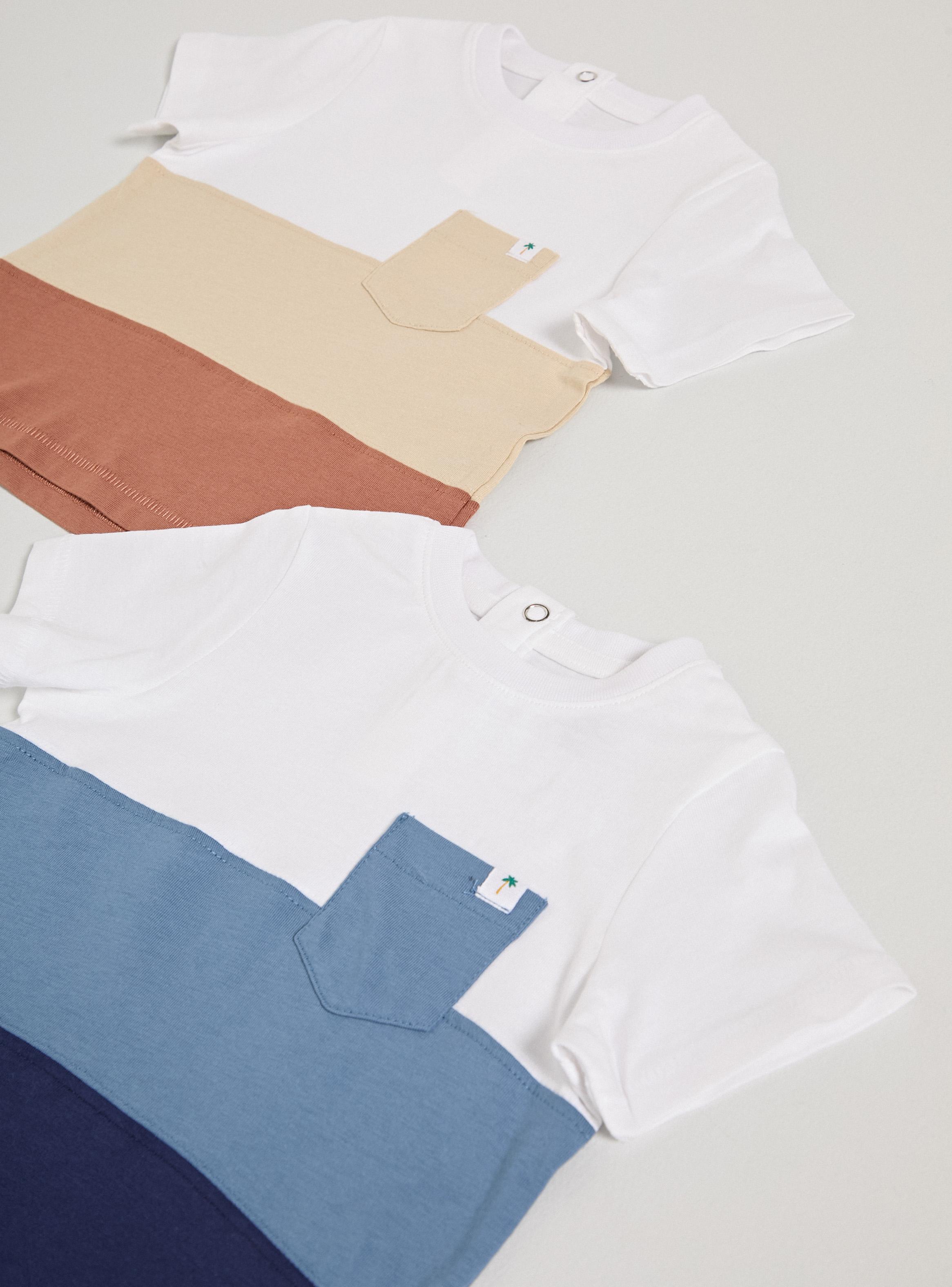 Polera Bipack Color Block con Bolsillo Delantero-2