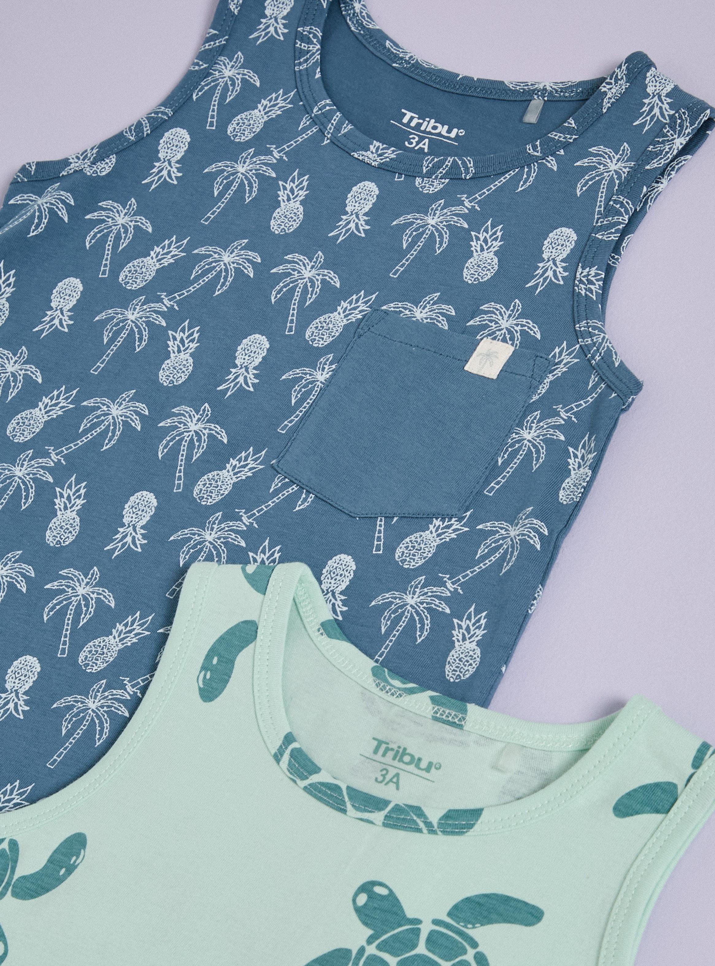 Polera Bipack Estampada sin Manga-2