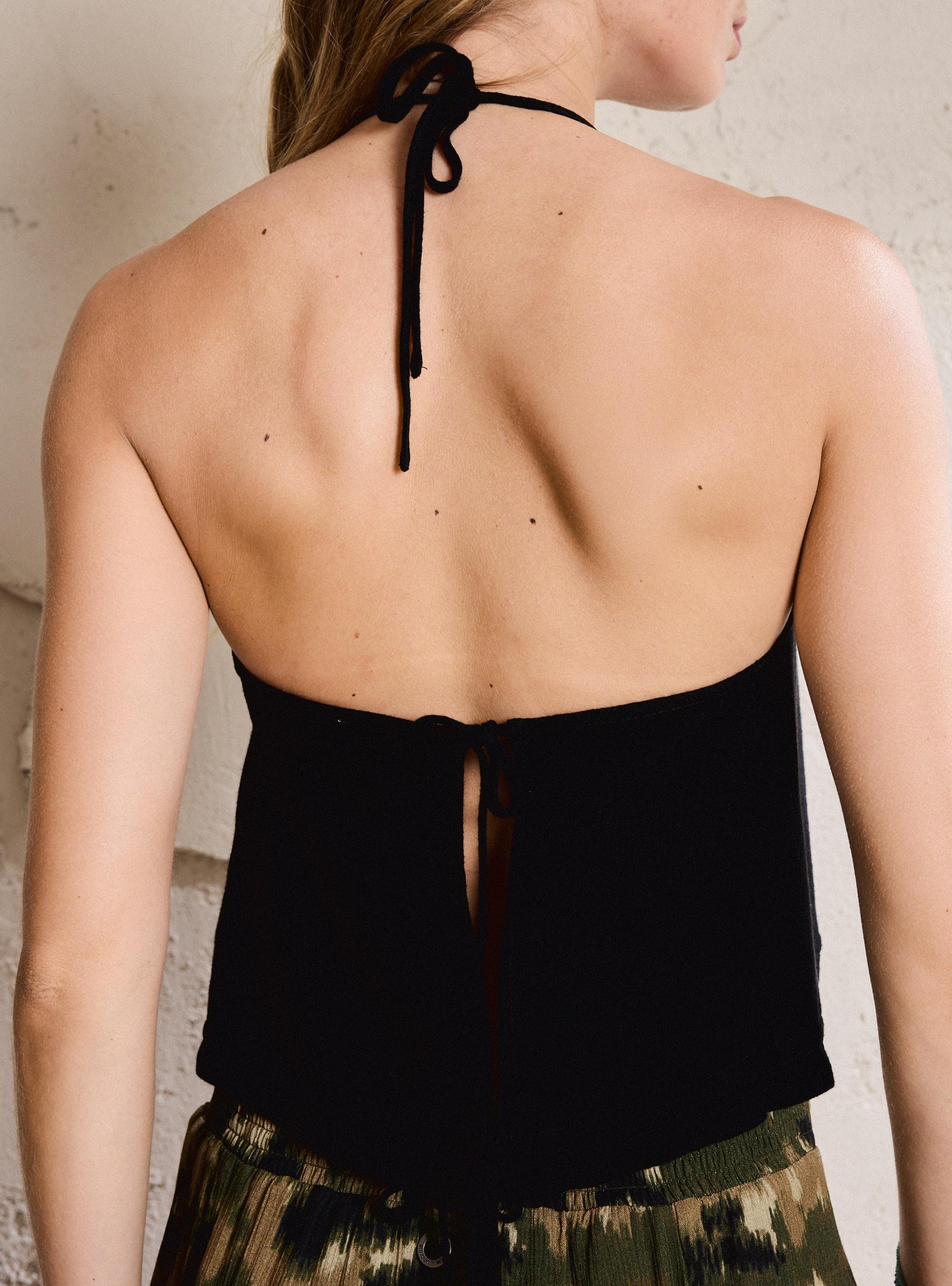 Blusa Halter Estampada-3