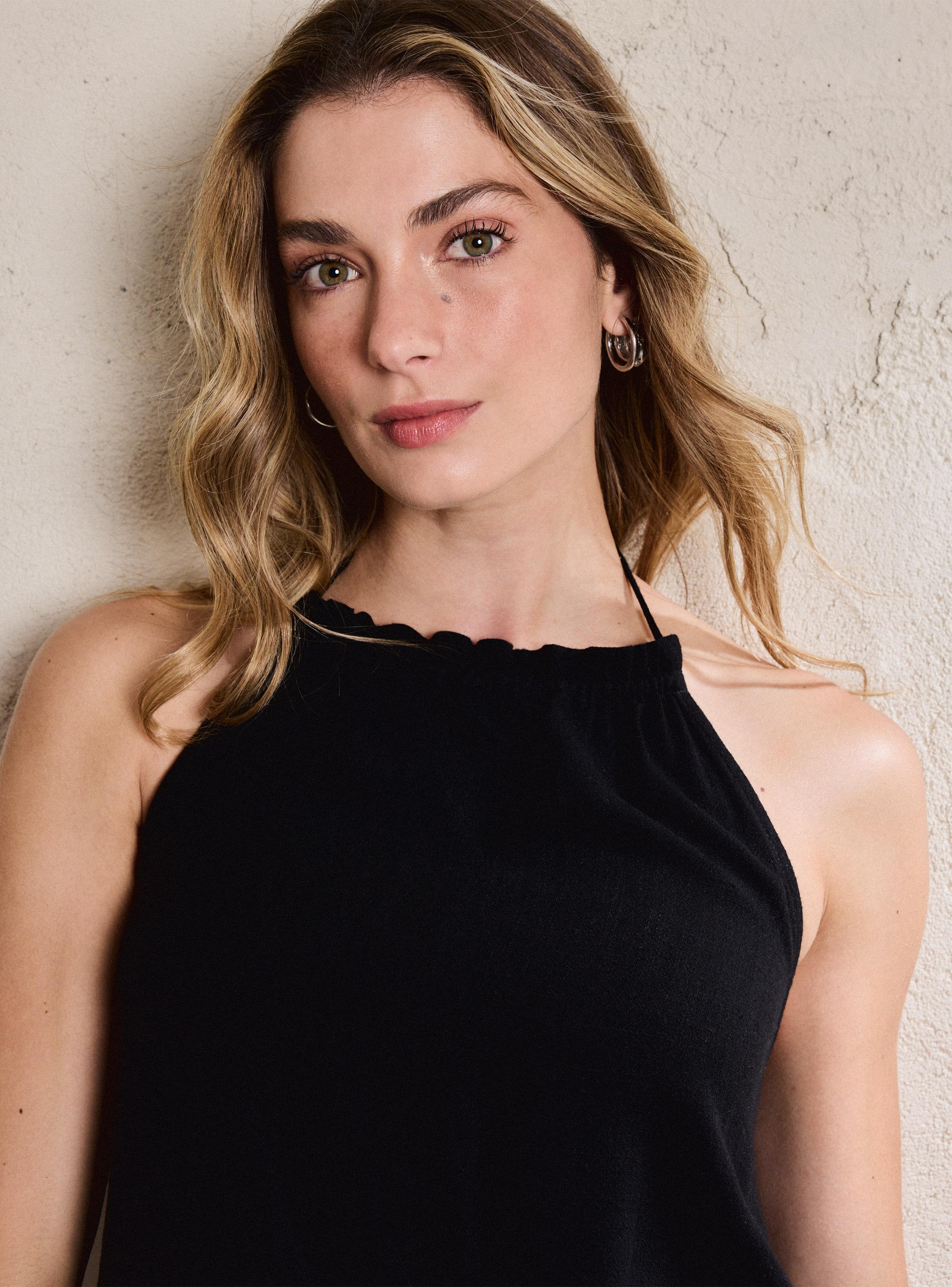 Blusa Halter Estampada-2