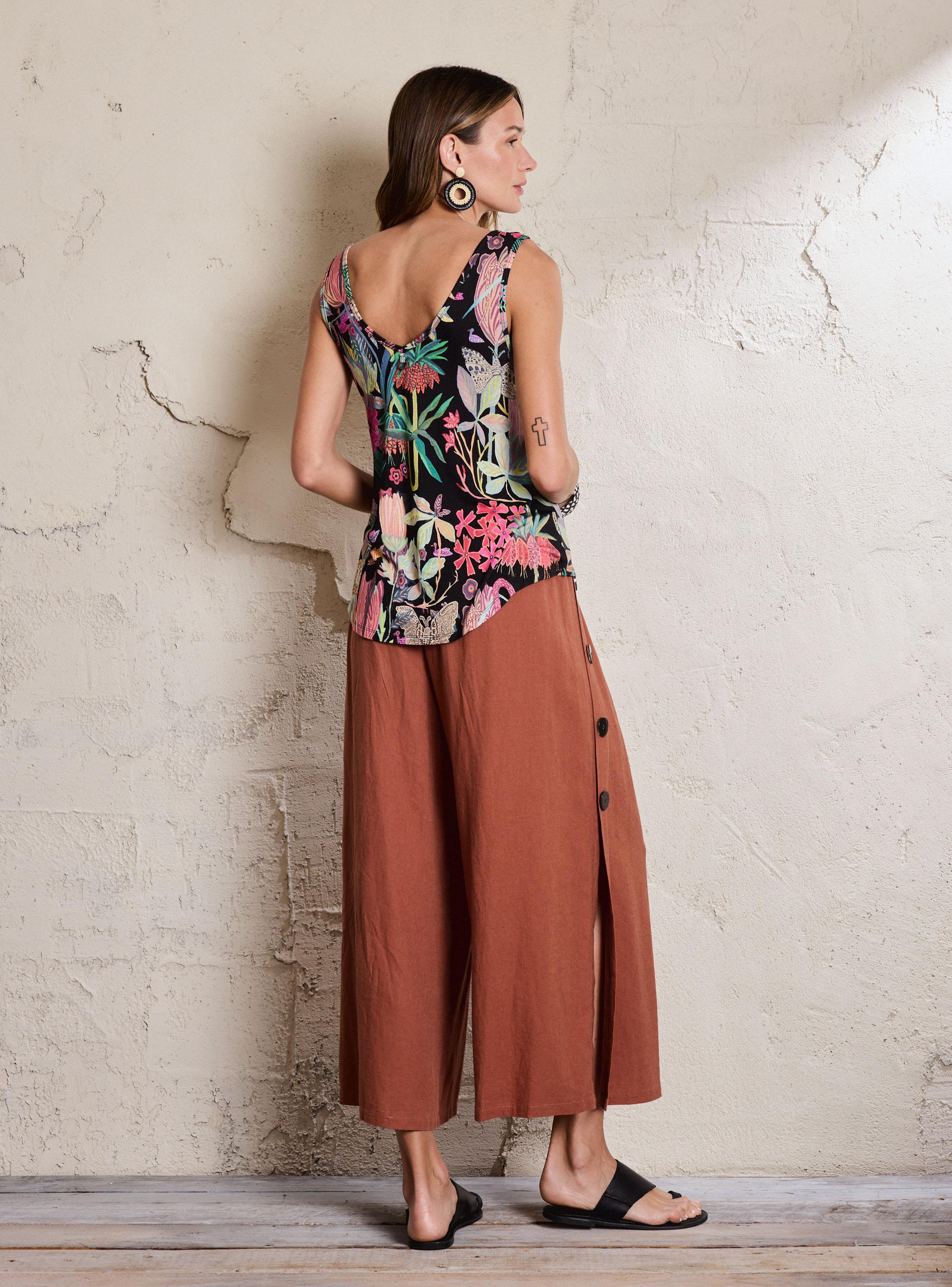 Polera Estampado Botánico-5