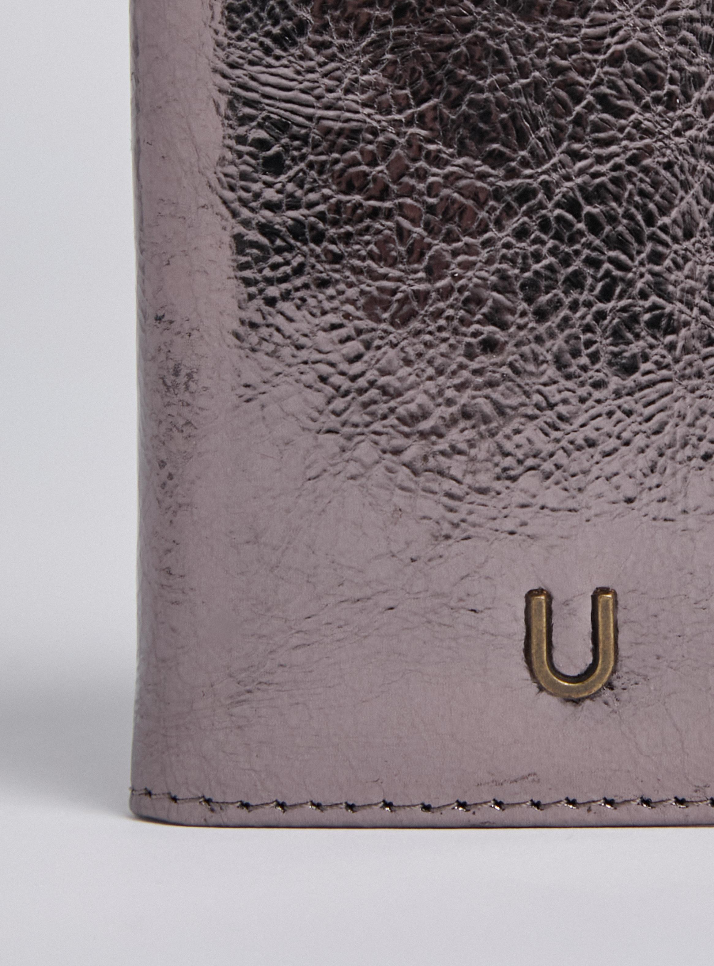 Tarjetero Metalizado de Cuero-3