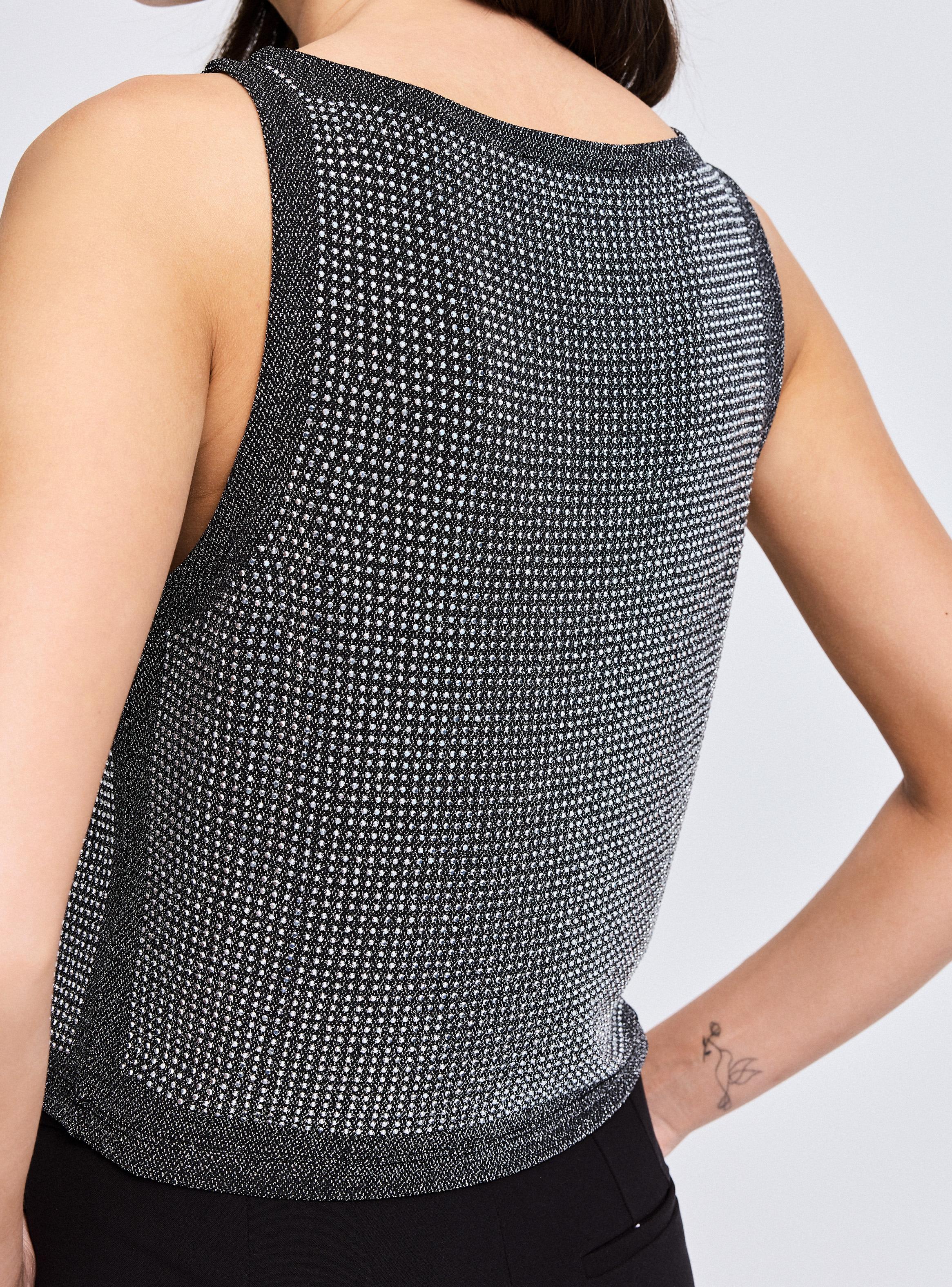 Polera Crop con Cristales-3