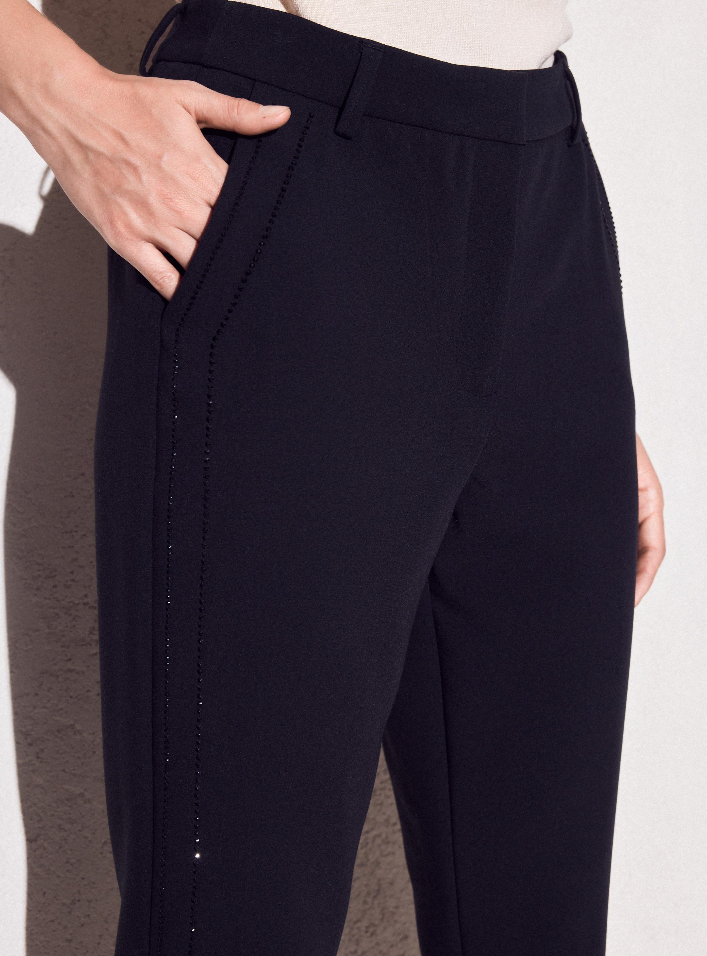 Pantalón Vestir con Cristales Laterales-2