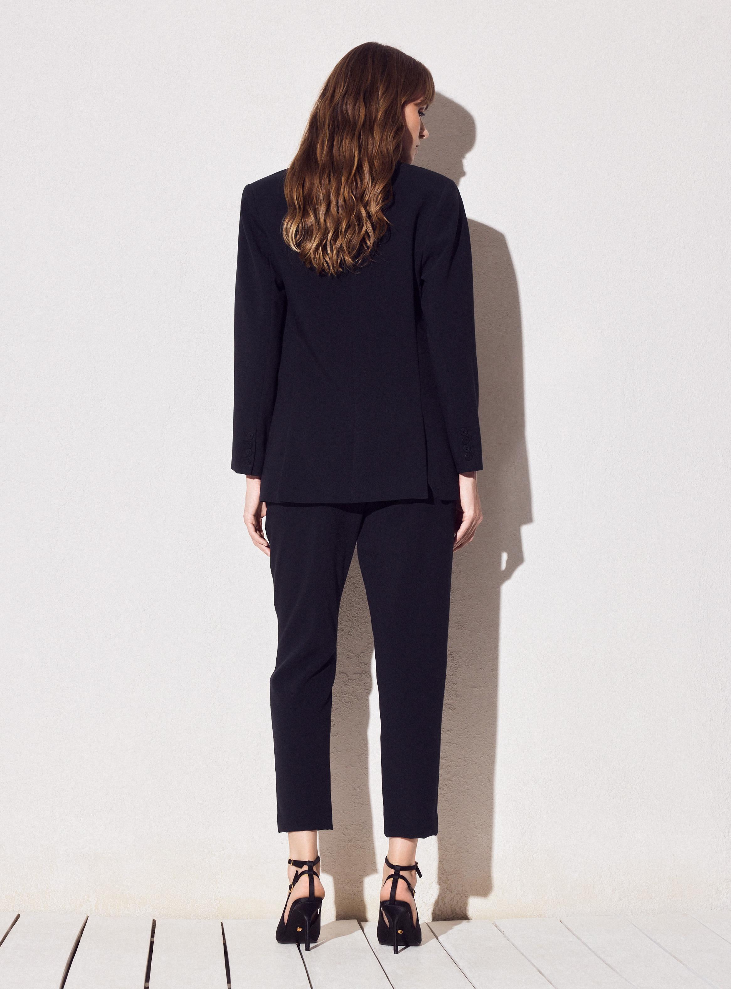 Pantalón Vestir con Cristales Laterales-5