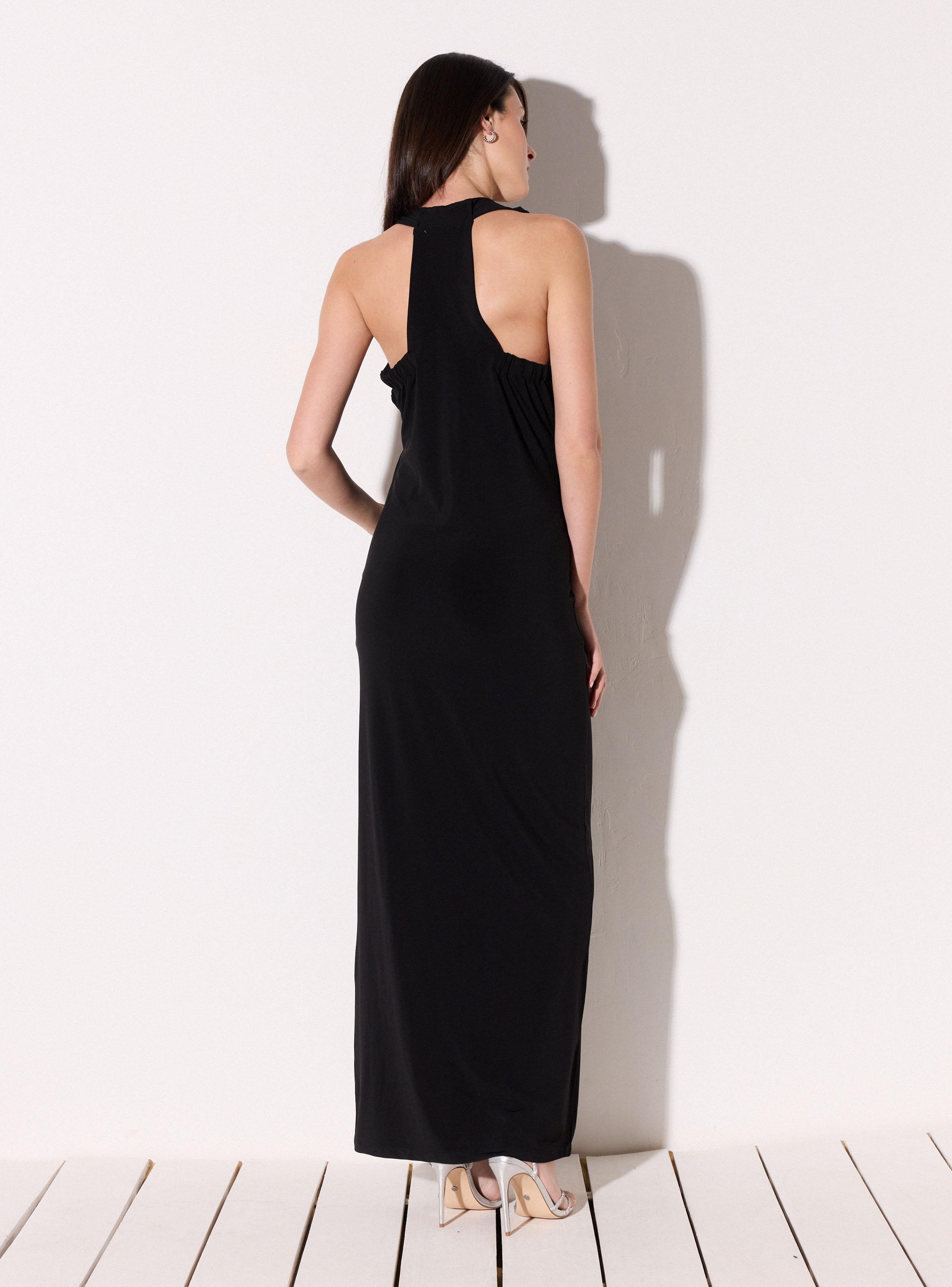 Vestido Spandex con Aplicaciones de Flores-5