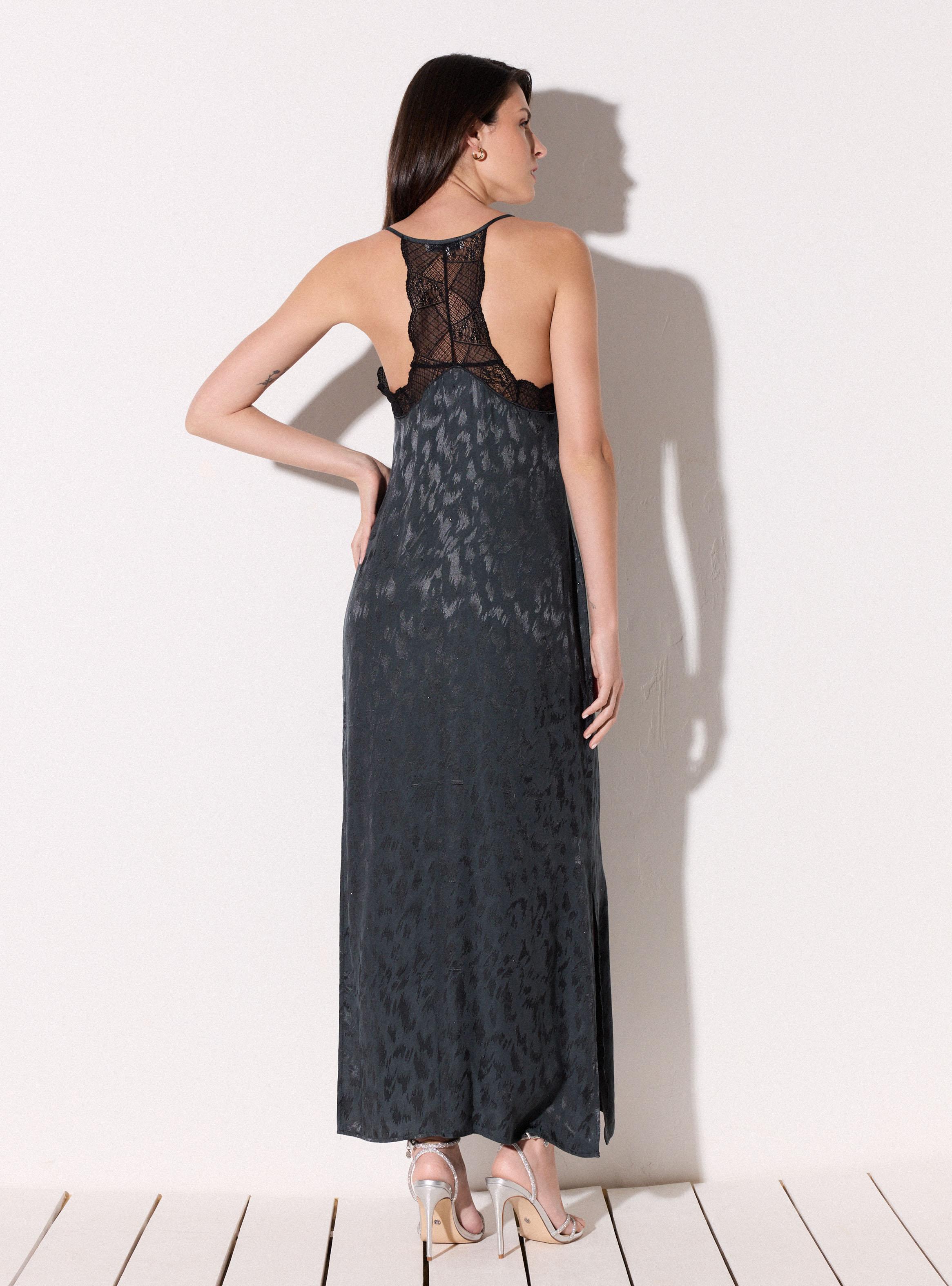 Vestido Lencero con Encaje-5