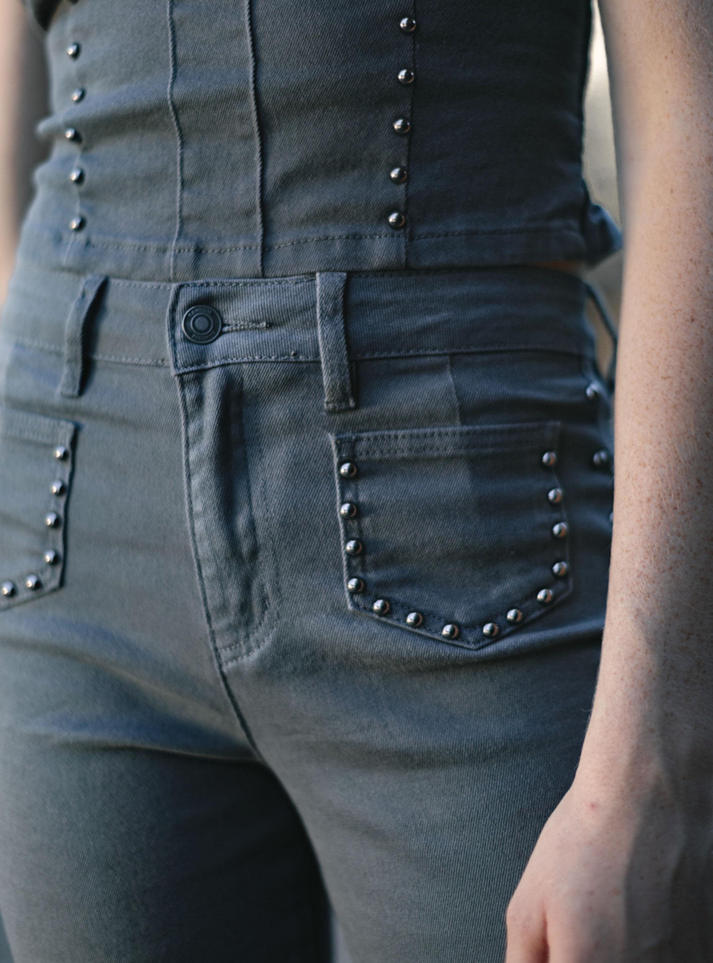 Jeans Pants Tachas Bolsillos-3