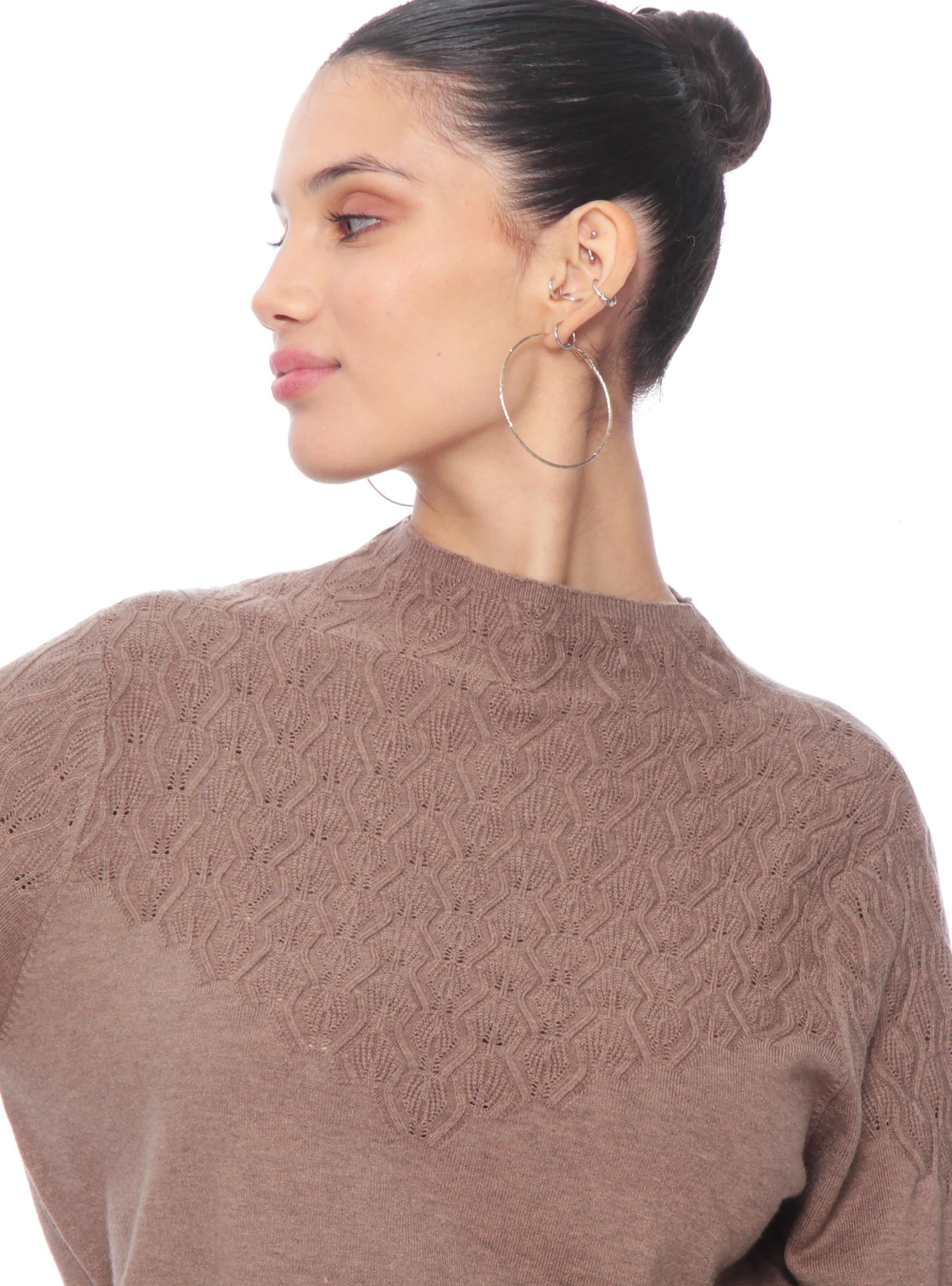Sweater Manga Larga Cuello Alto-2