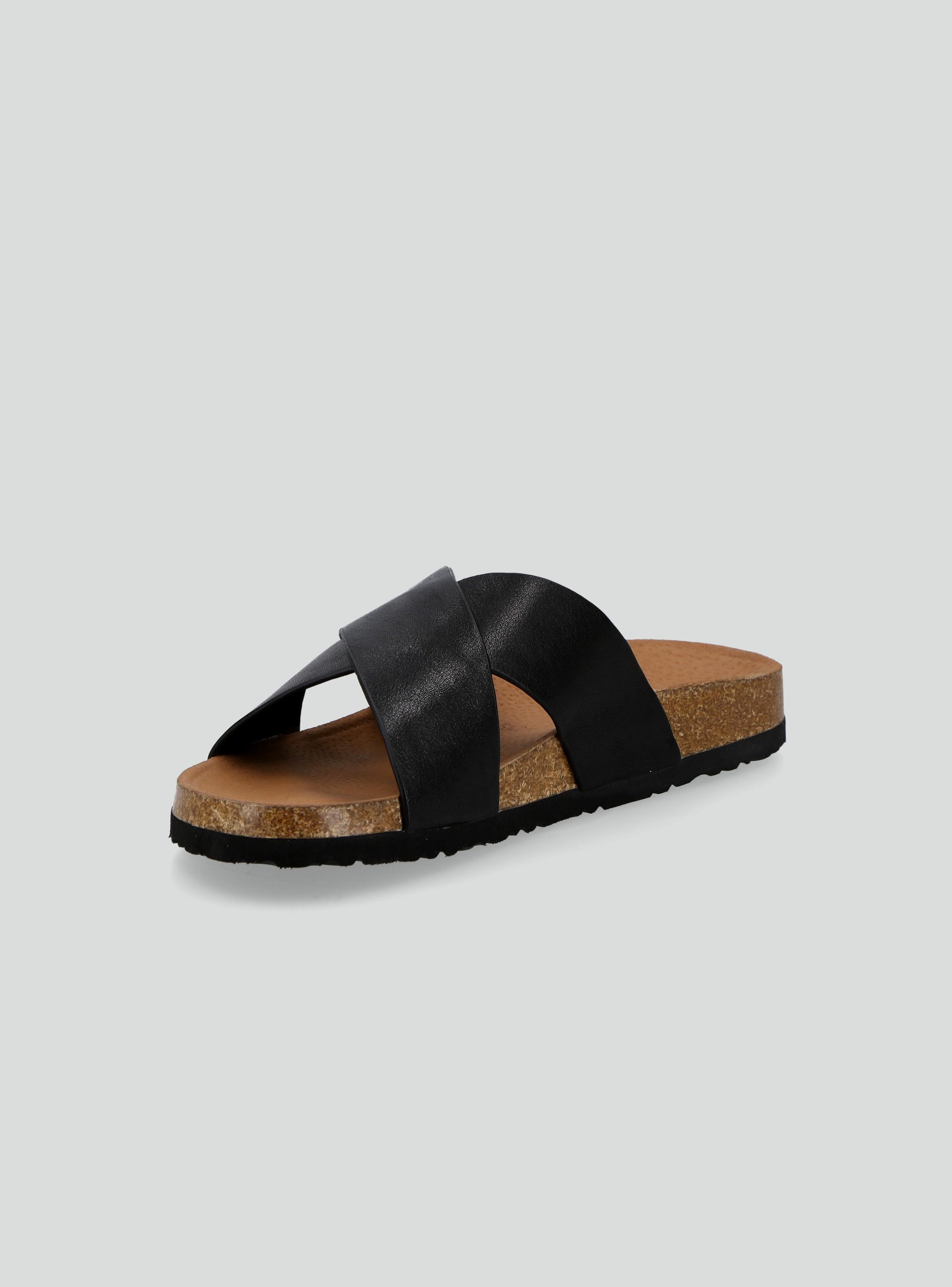 Sandalia Casual  Cuero Cruzada Hombre-1
