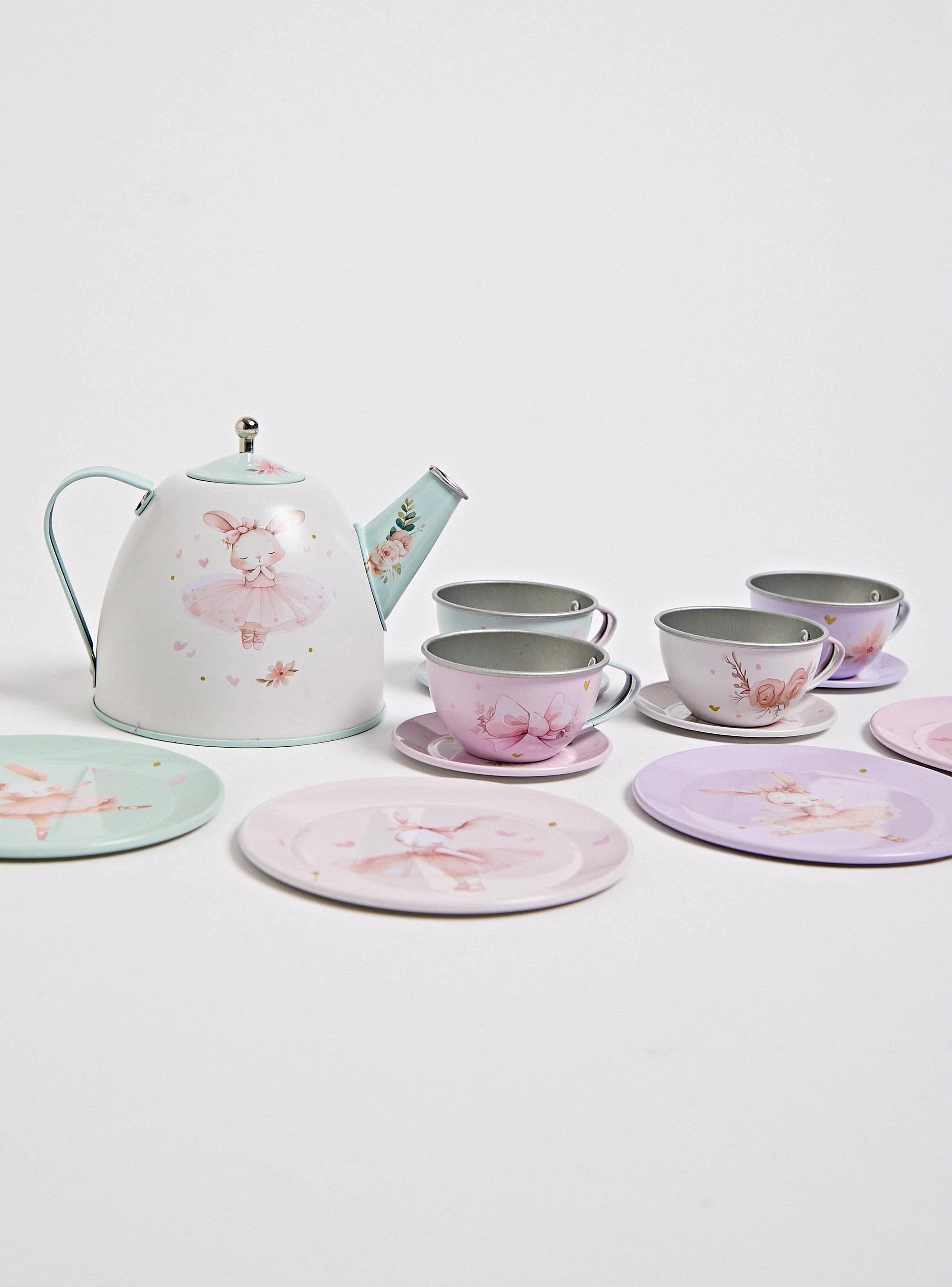 Accesorios Mini Hogar Set de Té Conejita Bailarina 15 Piezas-1